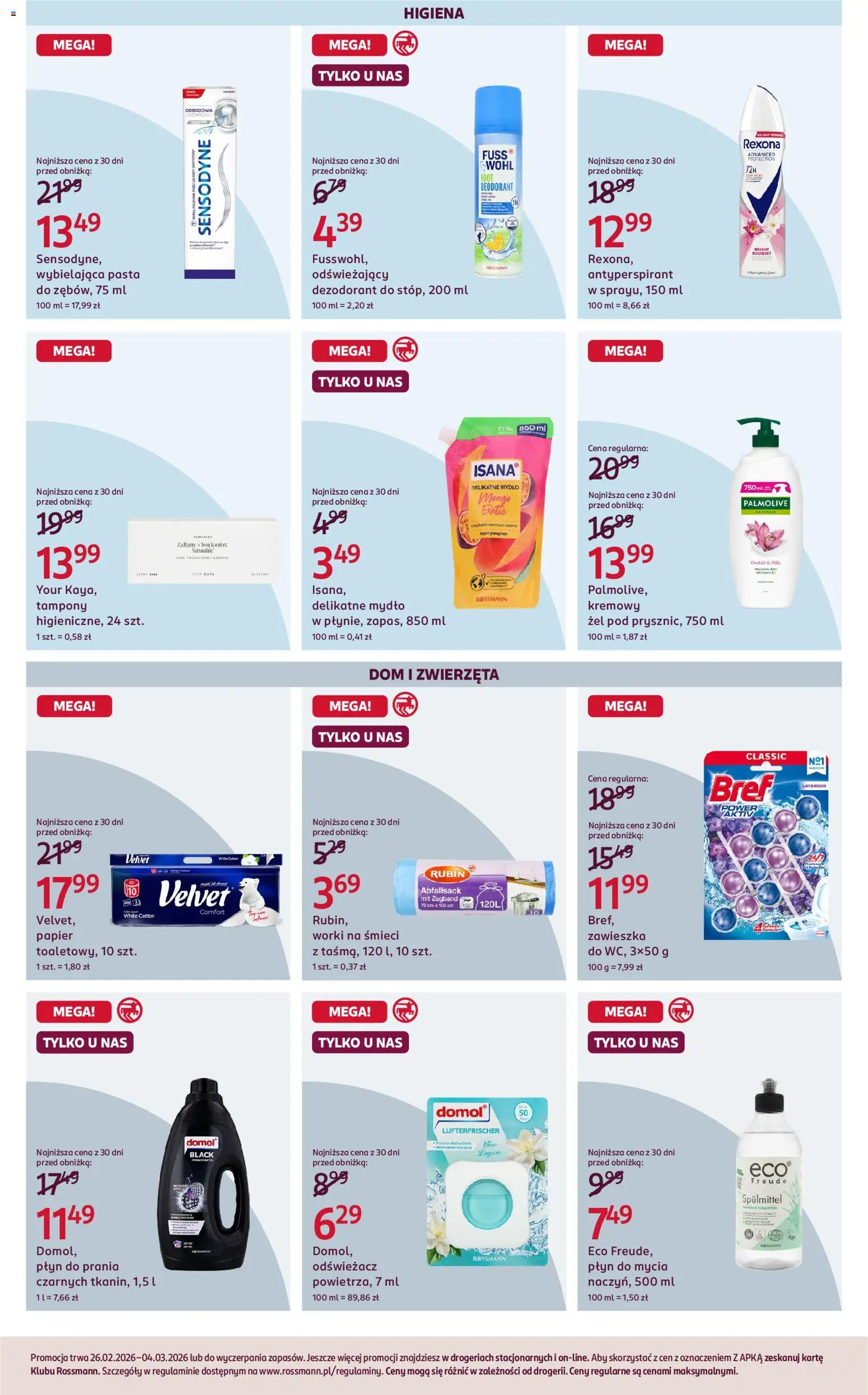 Rossmann Gazetka od 26.02.2026 | Strona: 5 | Produkty: Mango, Tampony, Mydło, Antyperspirant