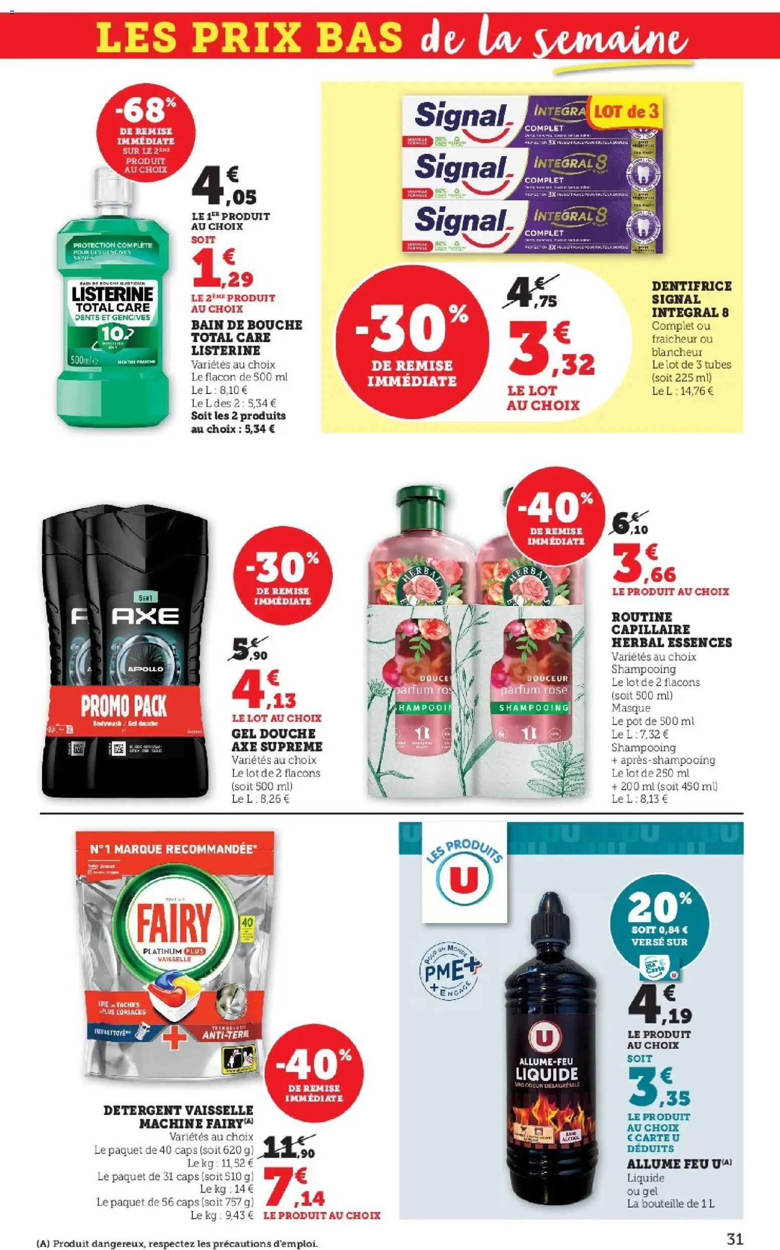 {H1} | Page: 31 | Produits: Allume feu, Menthe, Parfum, Dentifrice