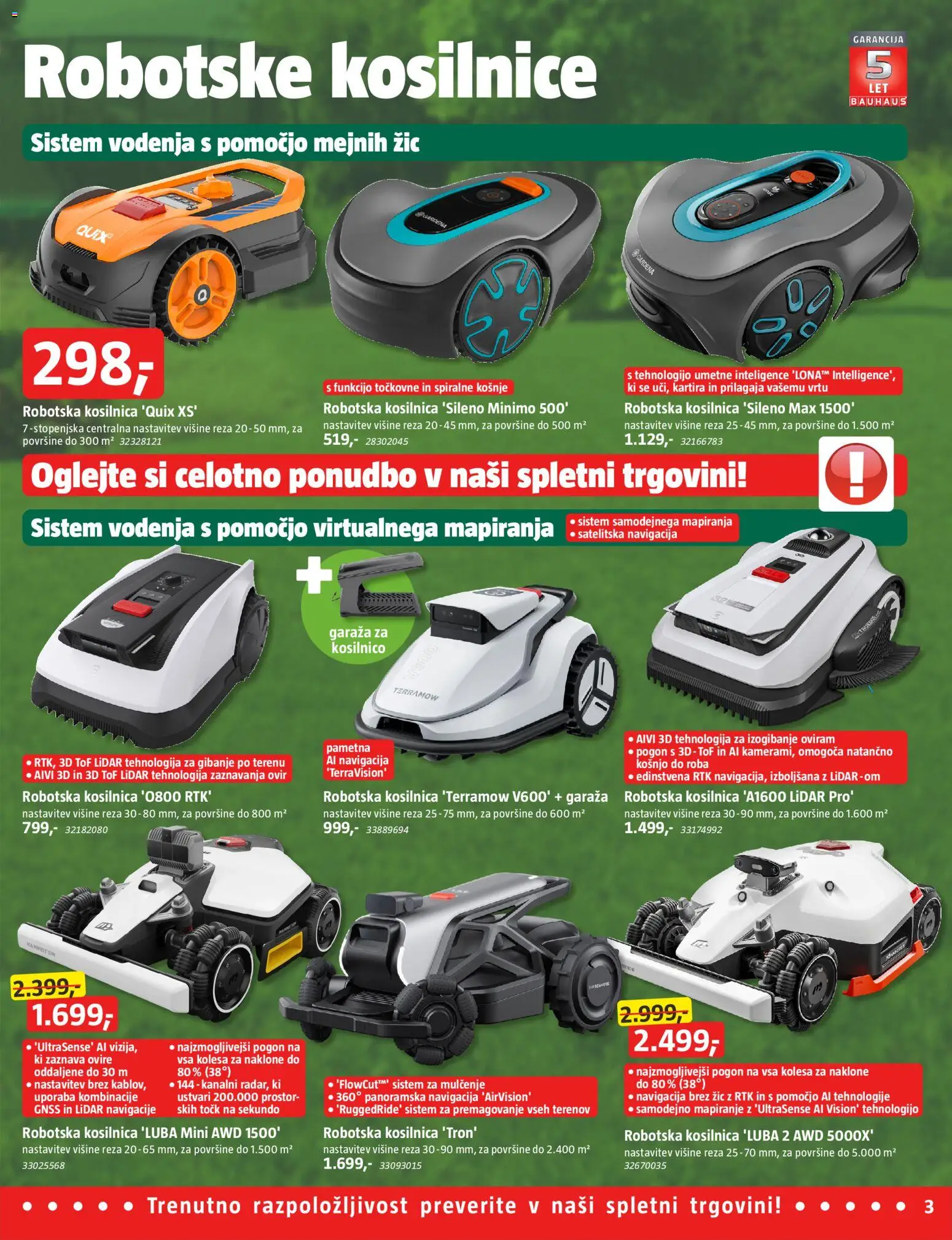 Novi Bauhaus katalog ponudbe – veljaven od 01.04.2026 | Stran: 3