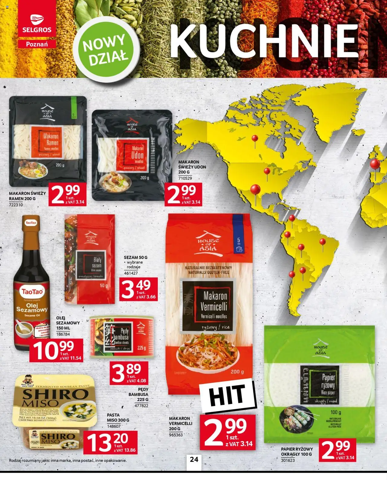 Selgros cash&carry Gazetka - Poznań Selgros 2.0 smakuje lepiej od 09.10.2025 | Strona: 21 | Produkty: Olej sezamowy, Papier ryżowy, Olej, Makaron