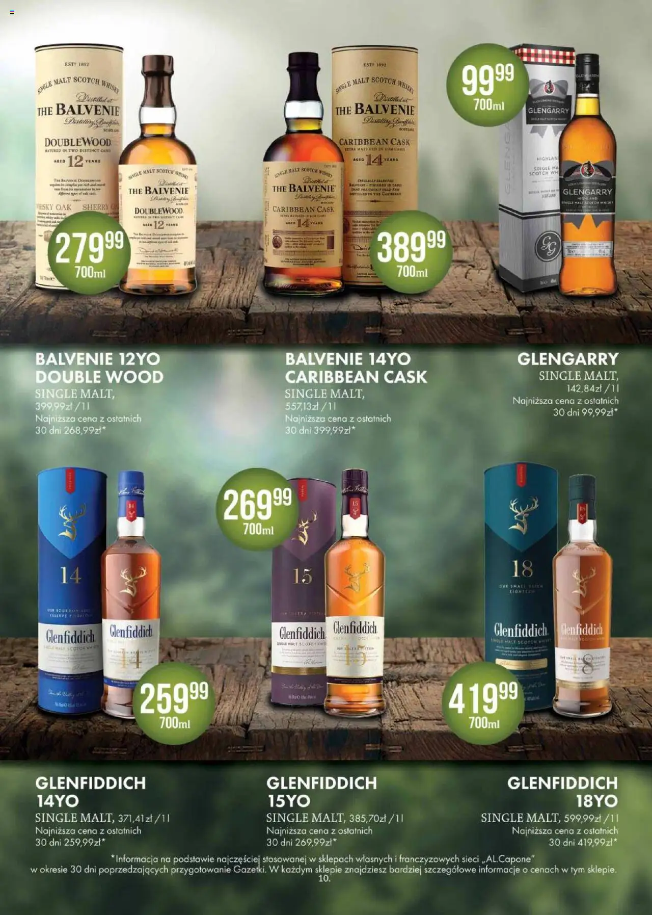 Al.Capone Gazetka od 09.06.2025 | Strona: 10 | Produkty: Whisky Single Malt, Rum, Whisky