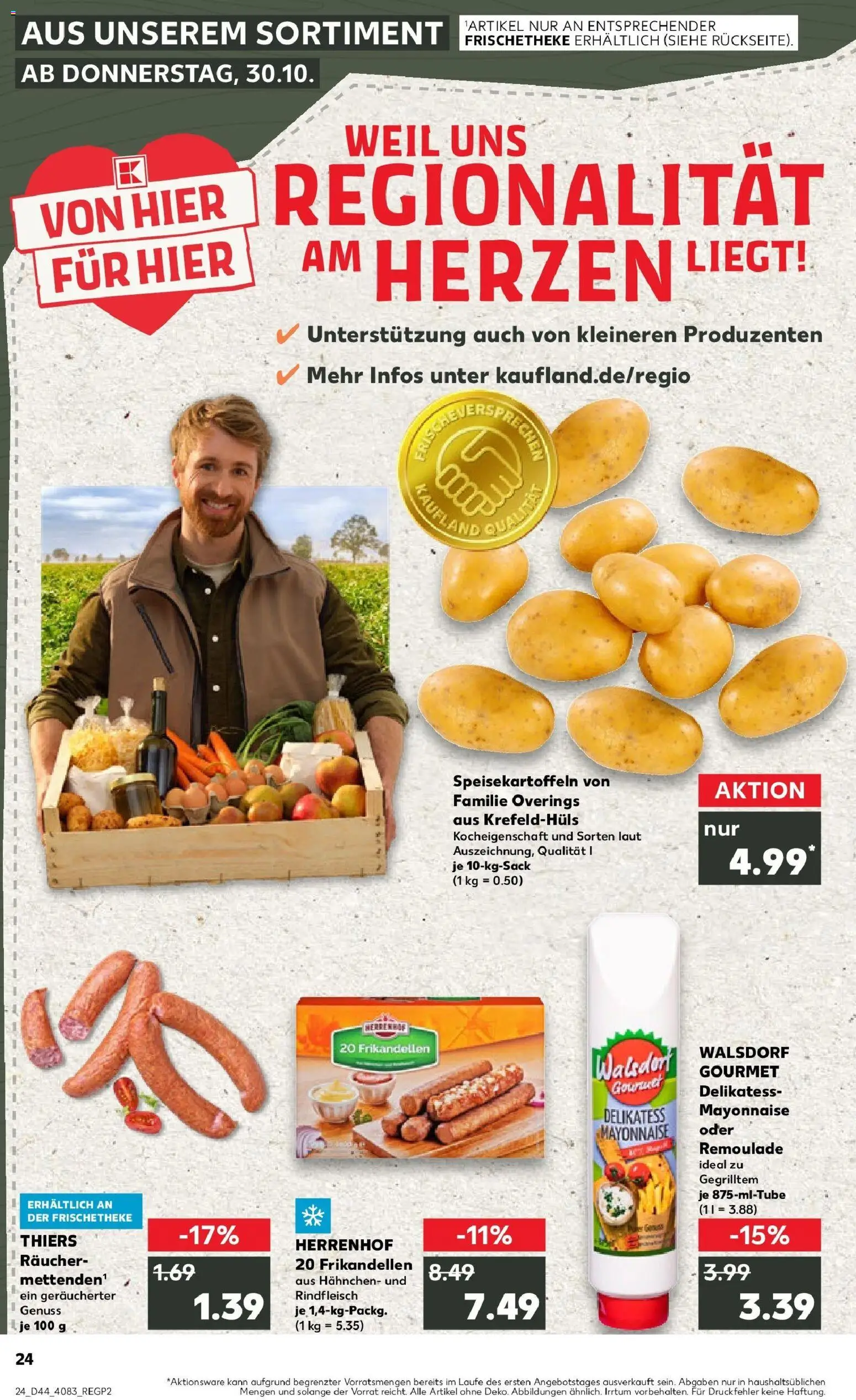 Kaufland prospekt Bocholt	 – gültig ab 30.10.2025 | Seite: 24 | Produkte: Hahnchen, Mayonnaise, Rindfleisch