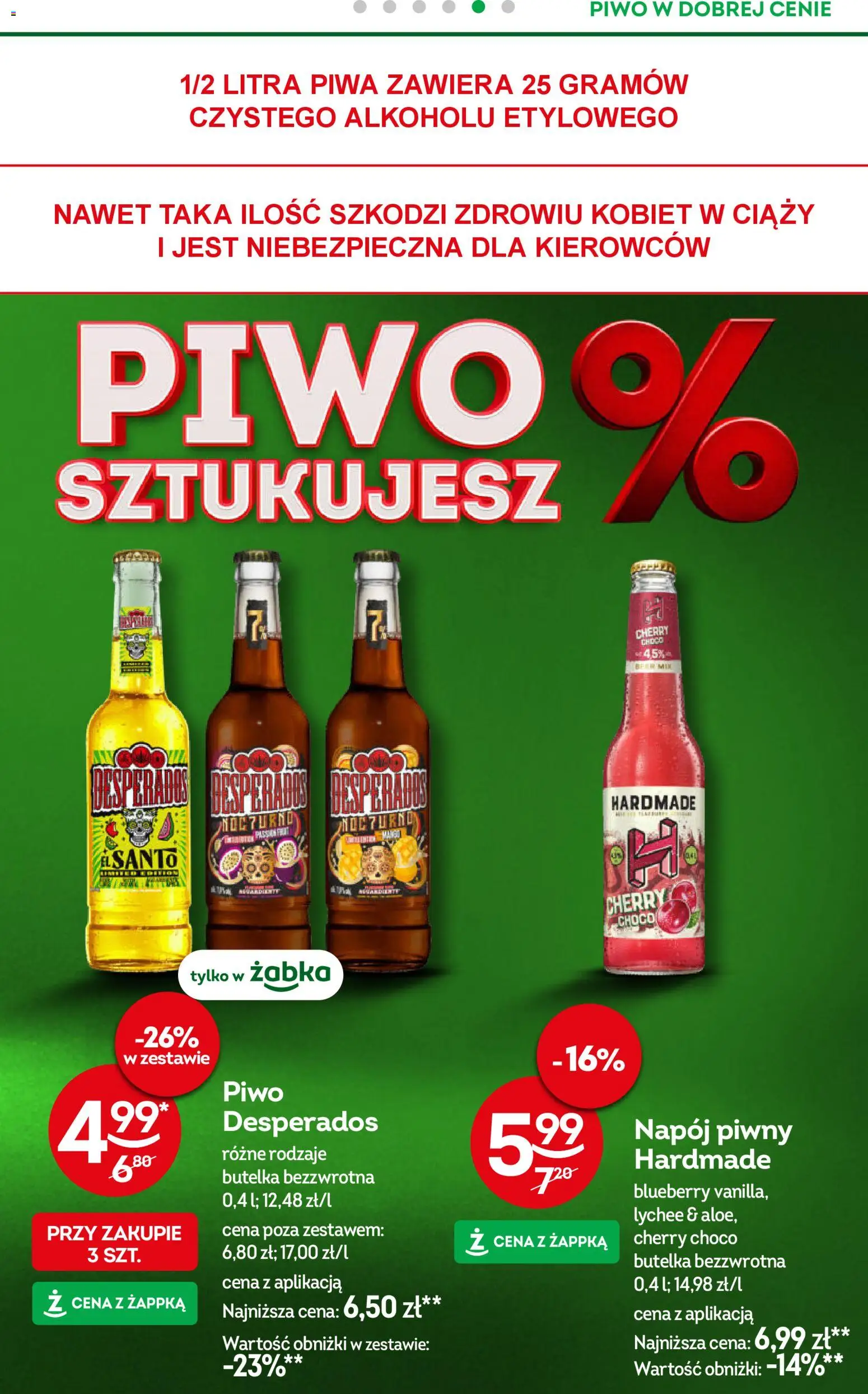 Żabka Gazetka od 22.10.2025 | Strona: 42 | Produkty: Piwo Desperados, Piwo