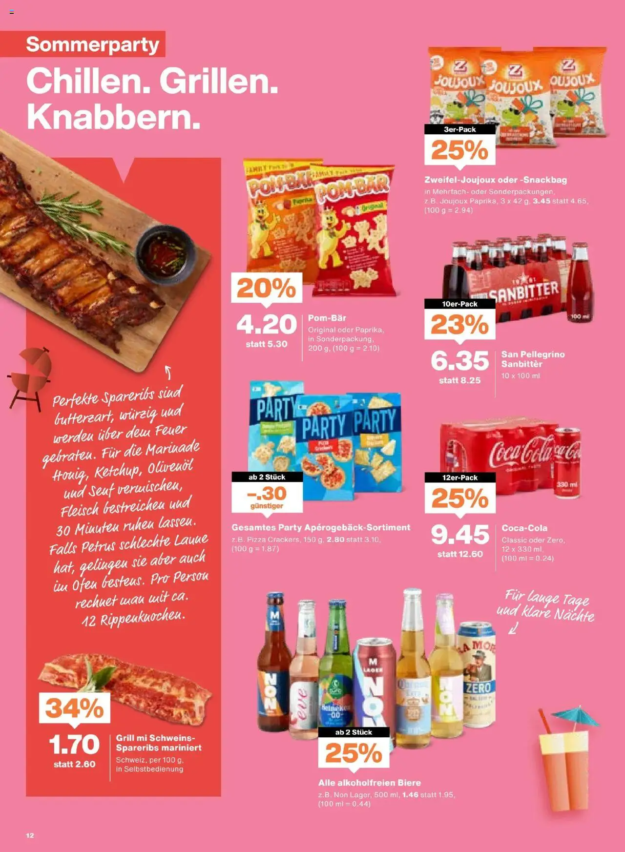 Migros Aktionen ab 10.06.2025 | Seite: 12 | Produkte: Coca Cola, Pizza, Ofen, Grill