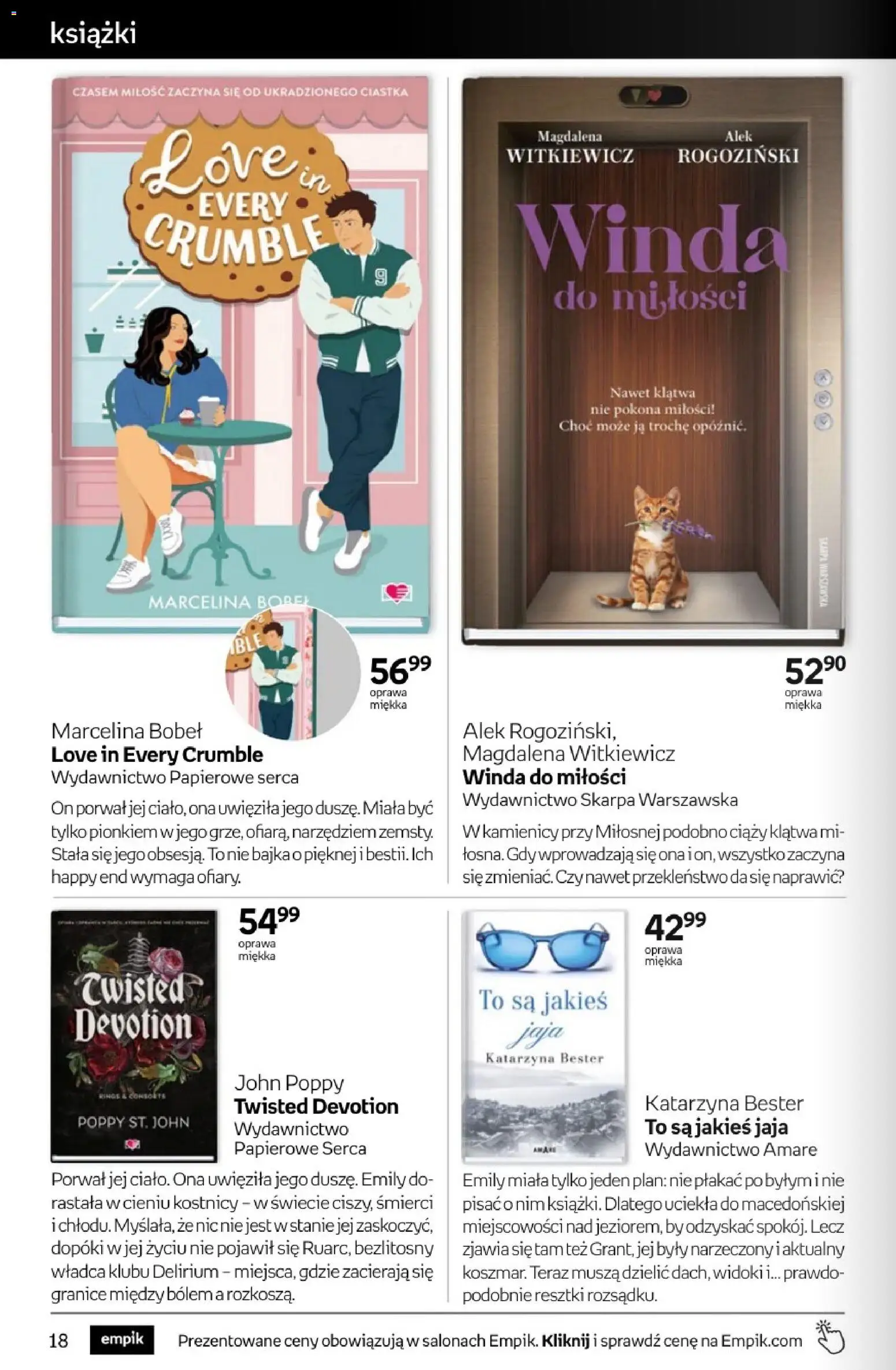 Empik promocje - Tom kultury Książki od 11.02.2026 | Strona: 18 | Produkty: Książki, Ciastka, Jaja