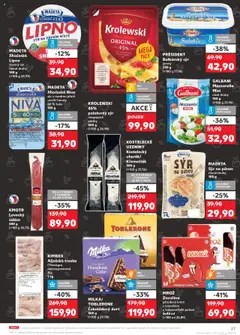 KIMBEX Aljašská treska, (Theragra chalcogramma) filé 1 kg od 10.09.2025 | Strana: 27