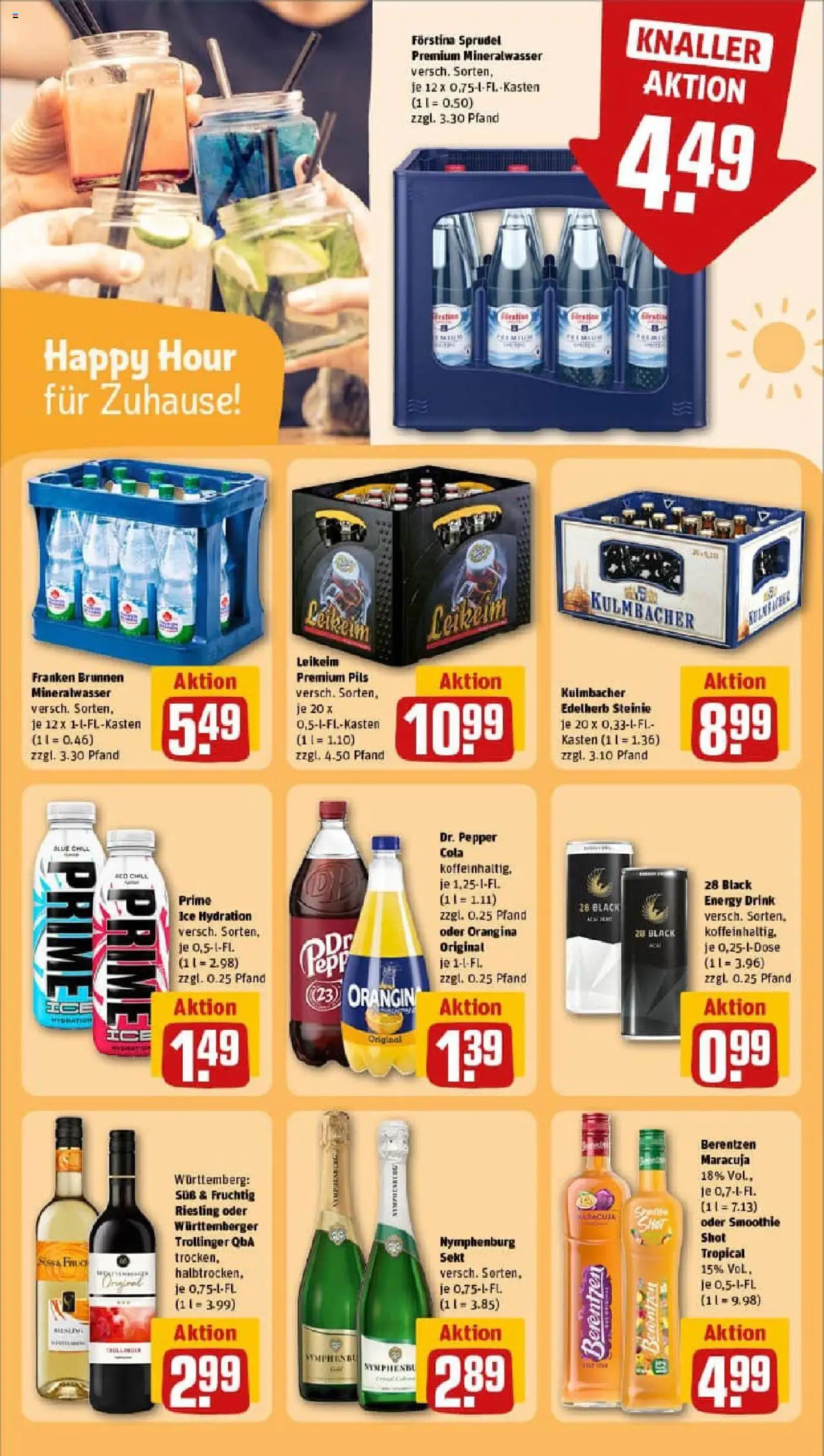 Rewe prospekt Münchberg	 - gültig ab dem 29.06.2025 | Seite: 24 | Produkte: Cola, Energy, Sekt, Mineralwasser