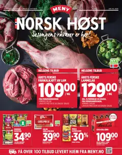 Forhåndsvisning av Meny Norsk Høst gyldig fra 02.10.2025