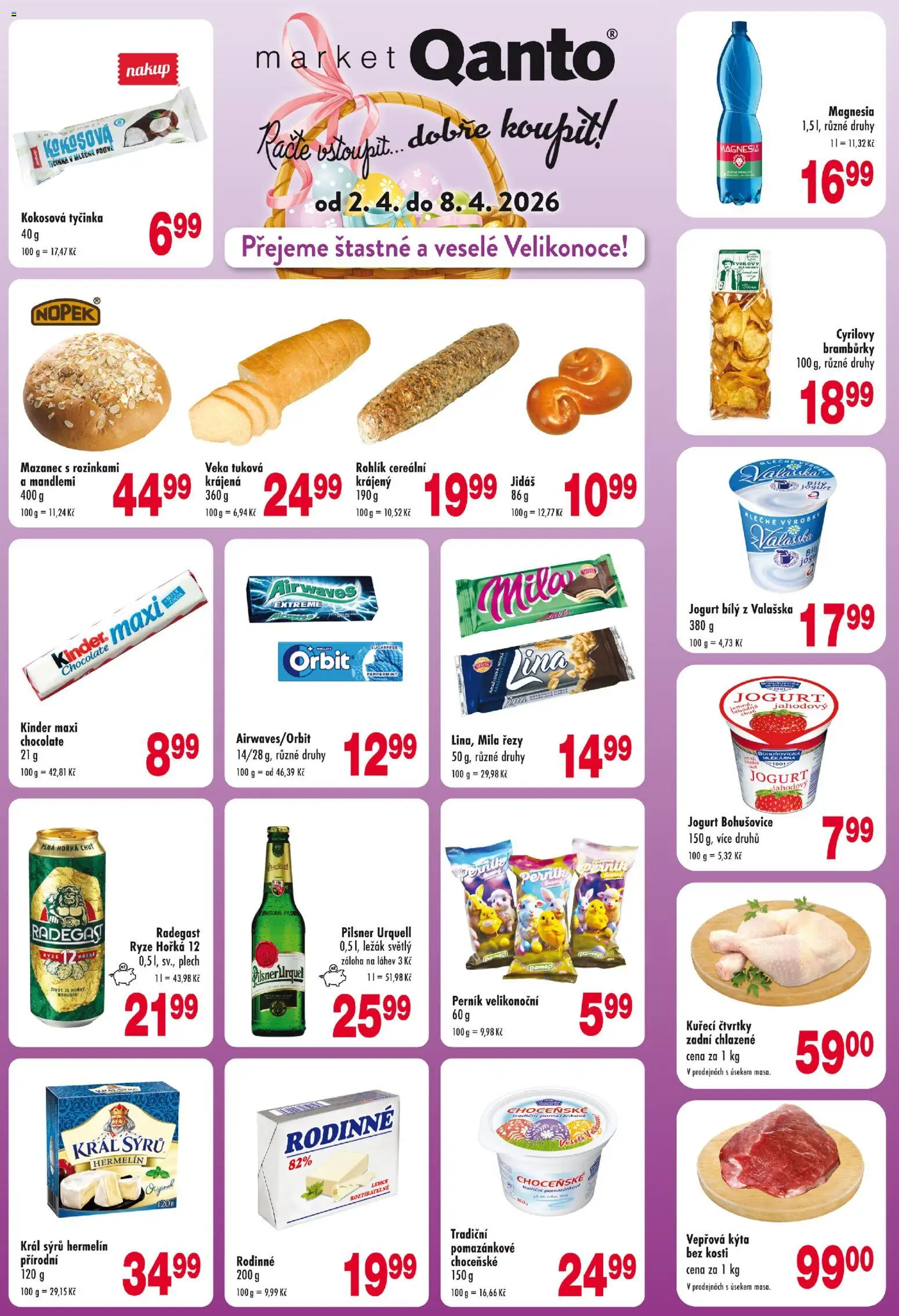 Astur & Qanto leták od 02.04.2026 | Strana: 1 | Produkty: Pilsner, Plech, Vepřová Kýta, Kýta