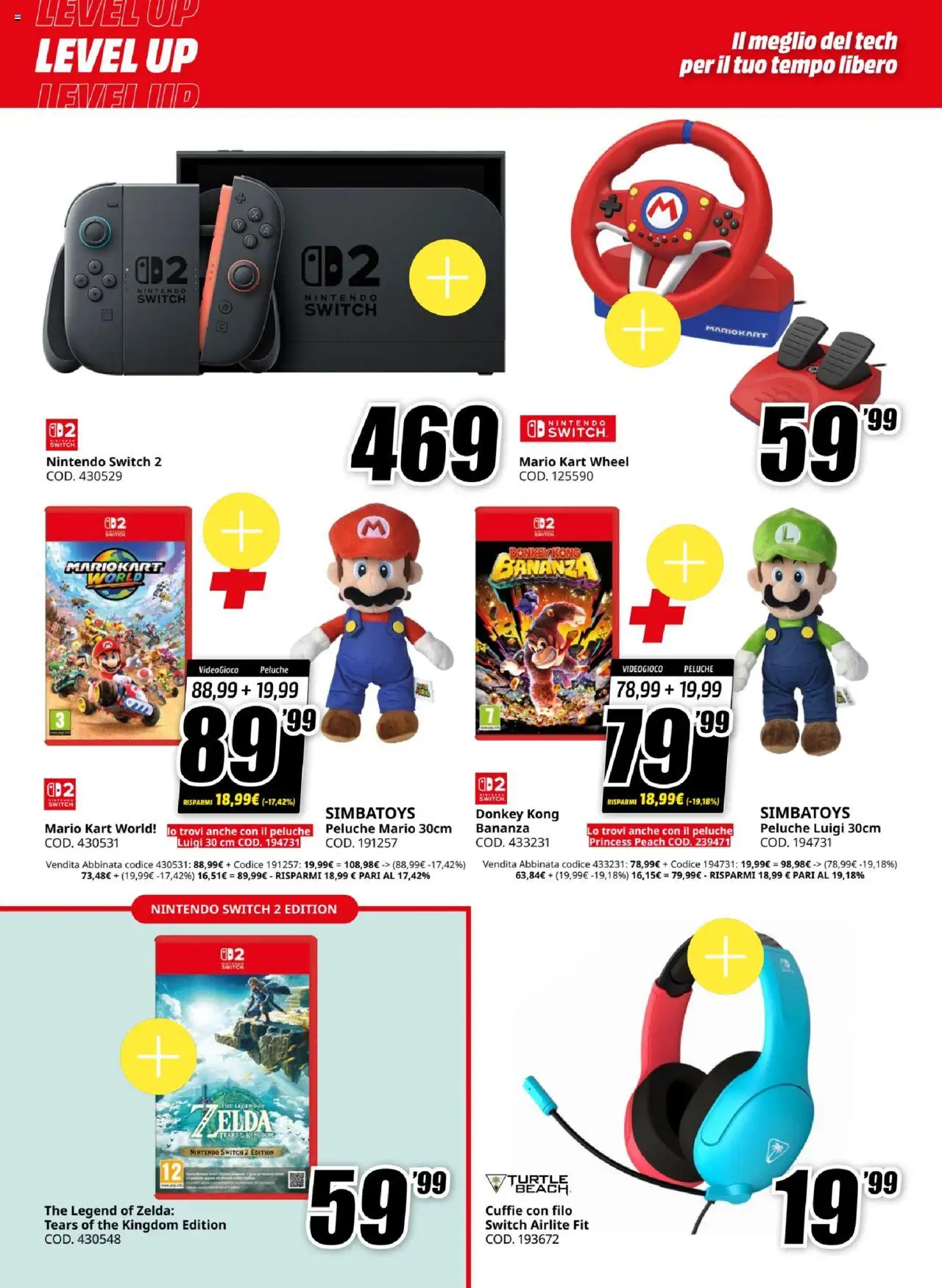 Volantino Media World del 19.09.2025 | Pagina: 6 | Prodotti: Peluche, The, Cuffie