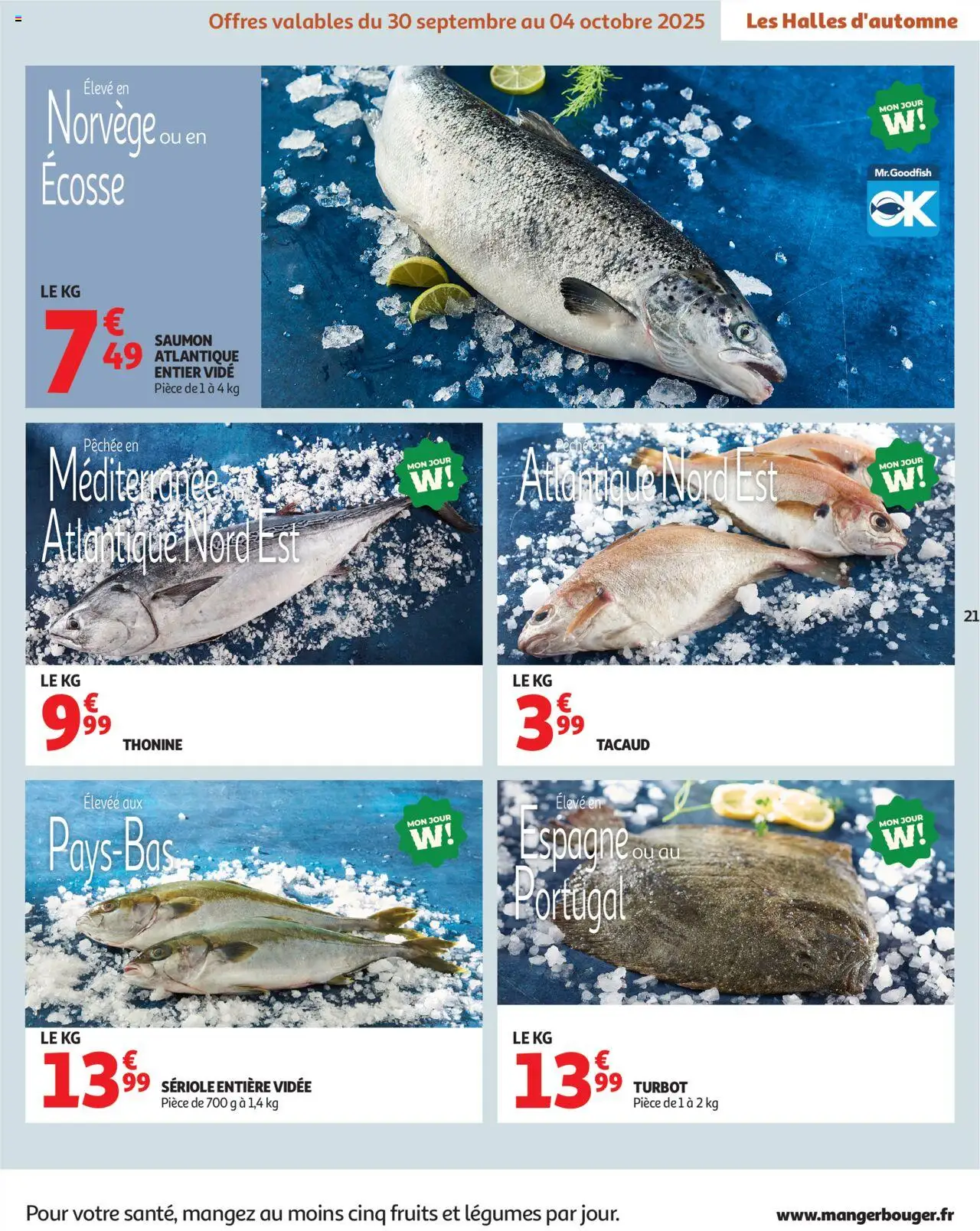 {H1} | Page: 21 | Produits: Saumon atlantique entier vide, Saumon