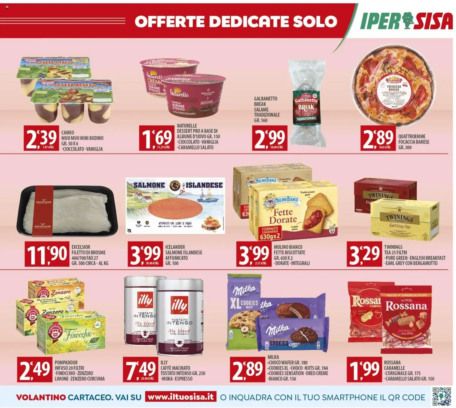 Volantino SISA del 27.12.2025 | Pagina: 13 | Prodotti: Caffè, Salame, Salmone, Focaccia