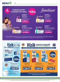 BENU Gyógyszertárak akciós újság - amely érvényes a következő dátumtól: 01.04.2026 | Oldal: 24