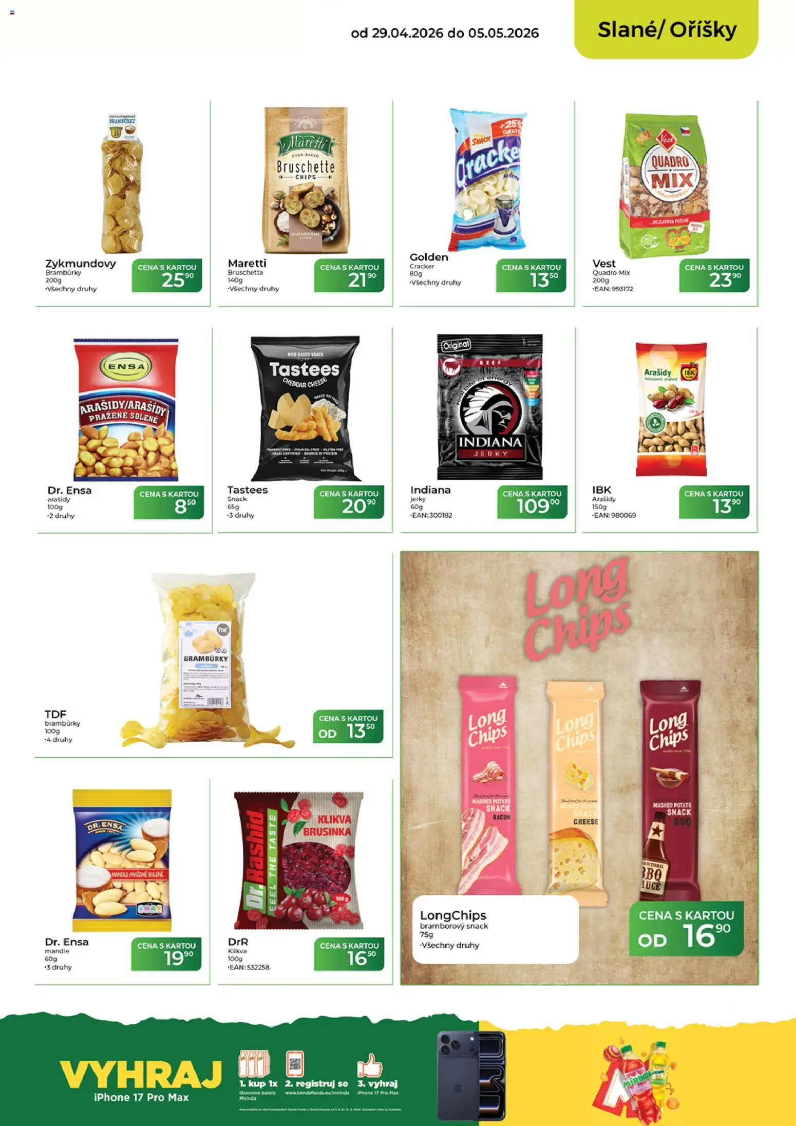 Tamda Foods leták od 29.04.2026 | Strana: 37 | Produkty: Iphone, Bruschetta, Mandle, Cheddar