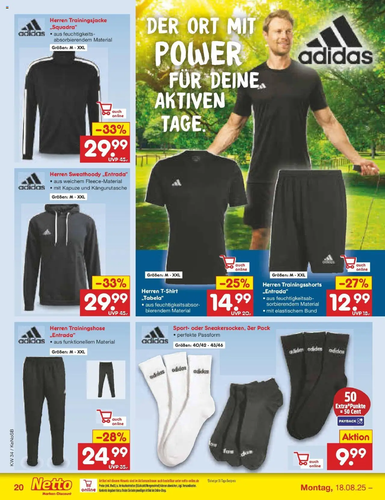 Netto Marken-Discount prospekt Bonn	 - gültig ab dem 18.08.2025 | Seite: 38 | Produkte: Trainingsjacke, Trainingshose