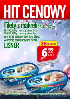 Pogląd oferty "Prim Market Promocja - Filety z makreli Lisner" - ważna od 01.12.2025