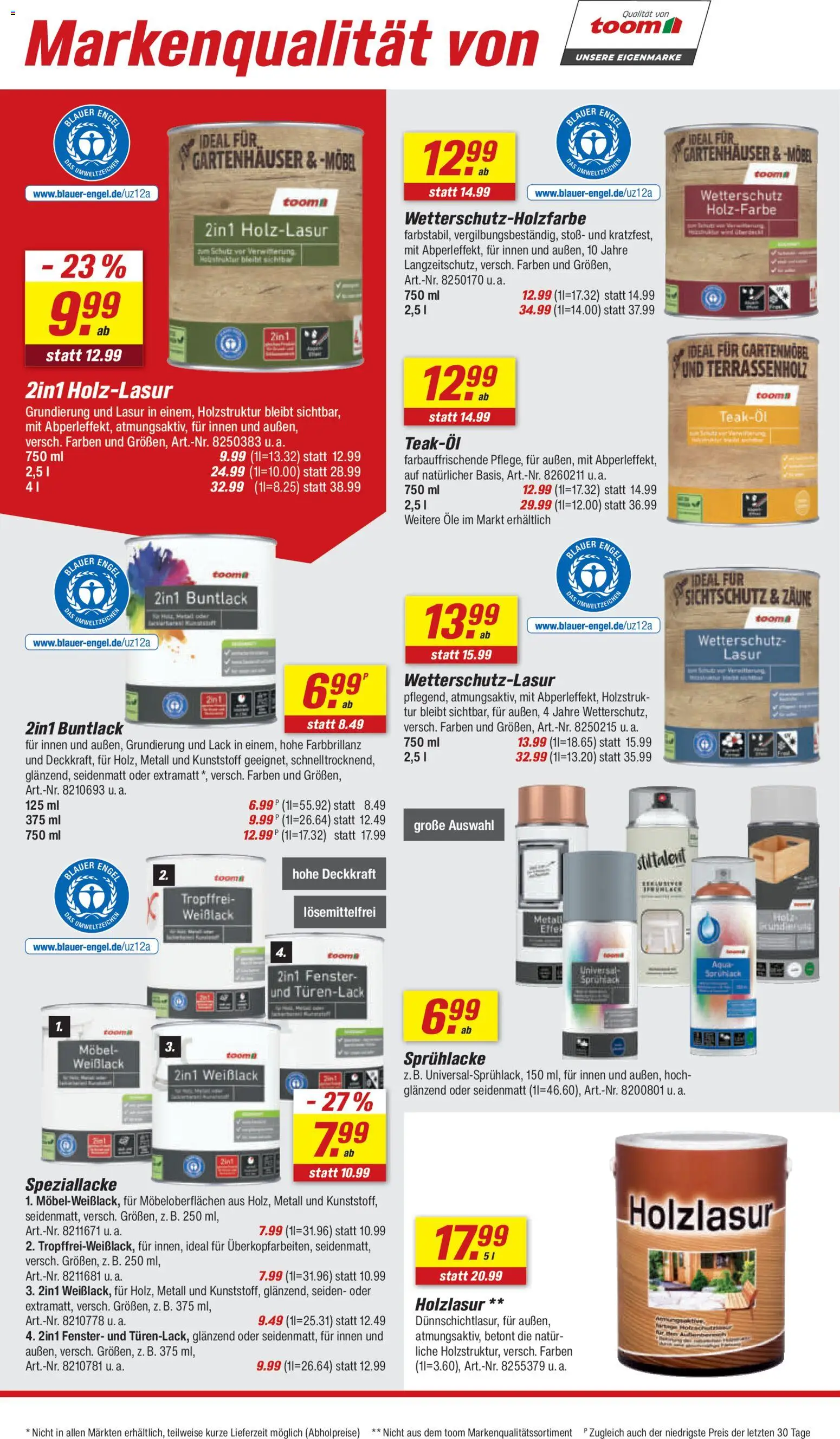 Toom Baumarkt Prospekt 	 – gültig ab 14.03.2026 | Seite: 12 | Produkte: Gartenmöbel, Tür