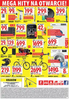 Pogląd oferty "Mediaexpert promocje - Wielkie otwarcie Kraków" - ważna od 16.04.2026 | Strona: 8 | Produkty: Suszarka, Tchibo, Kosz, Mop parowy