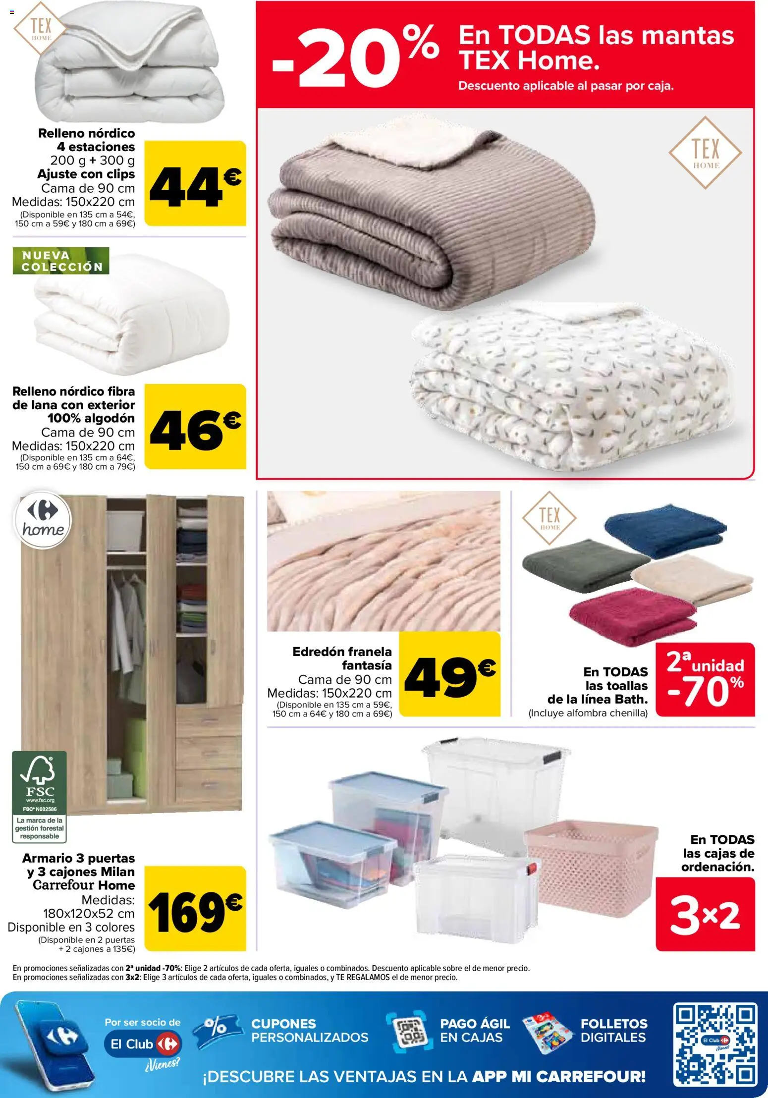 Carrefour folleto │ válido desde el 28.10.2025 | Página: 73 | Productos: Edredón, Té, Cama, Alfombra