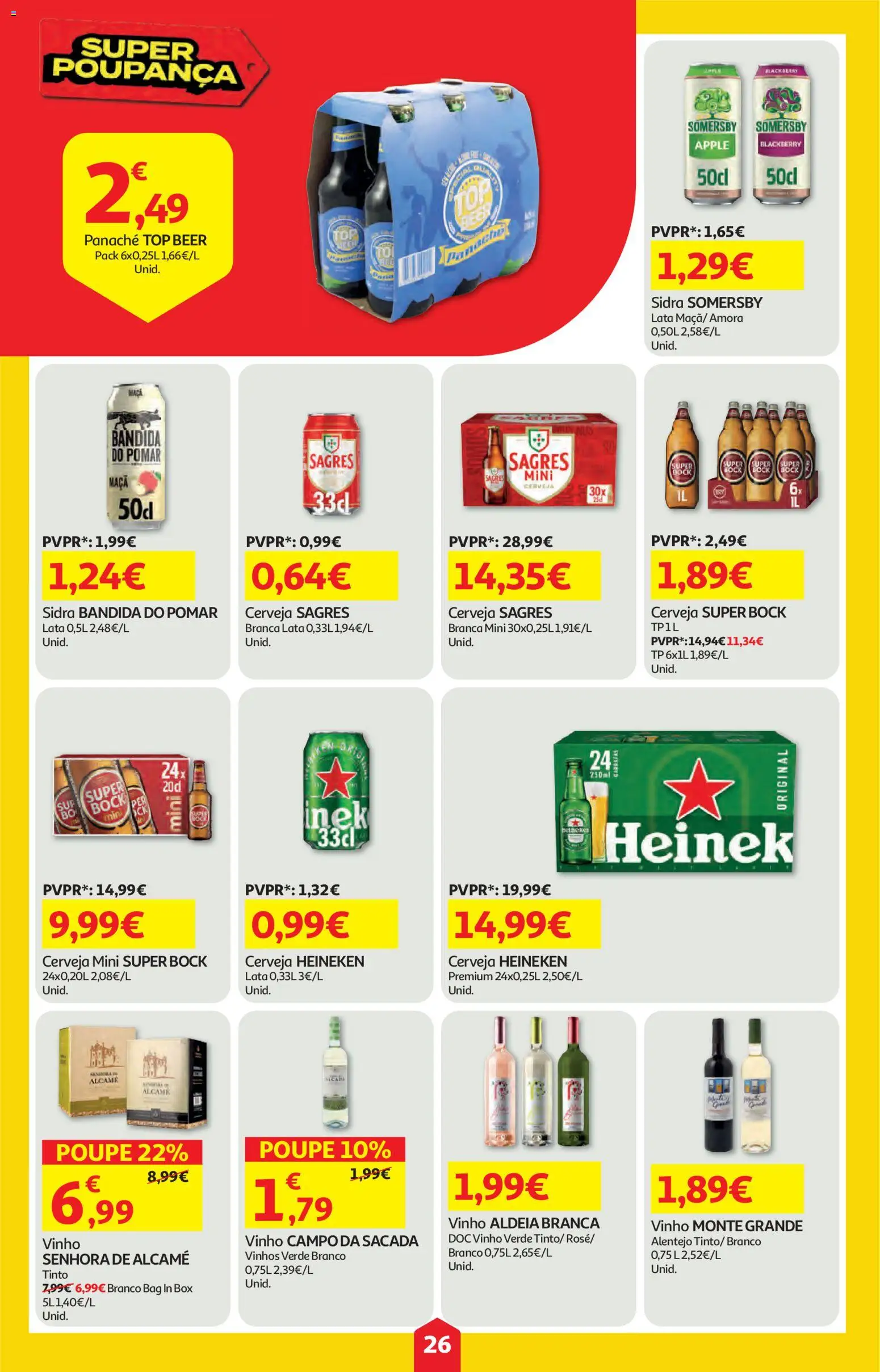 Auchan folheto │ válido de 05.02.2026 | Página: 26 | Produtos: Top, Maça, Cerveja, Somersby