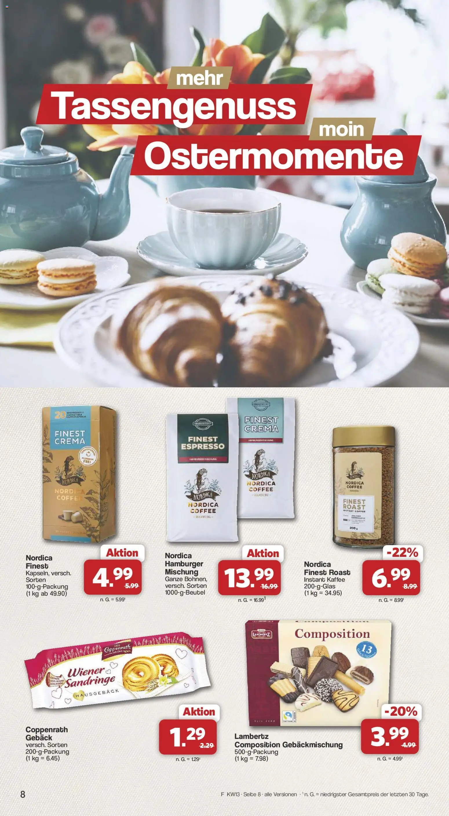 Famila Nordwest Sonderangebote – gültig ab 23.03.2026 | Seite: 8 | Produkte: Kaffee