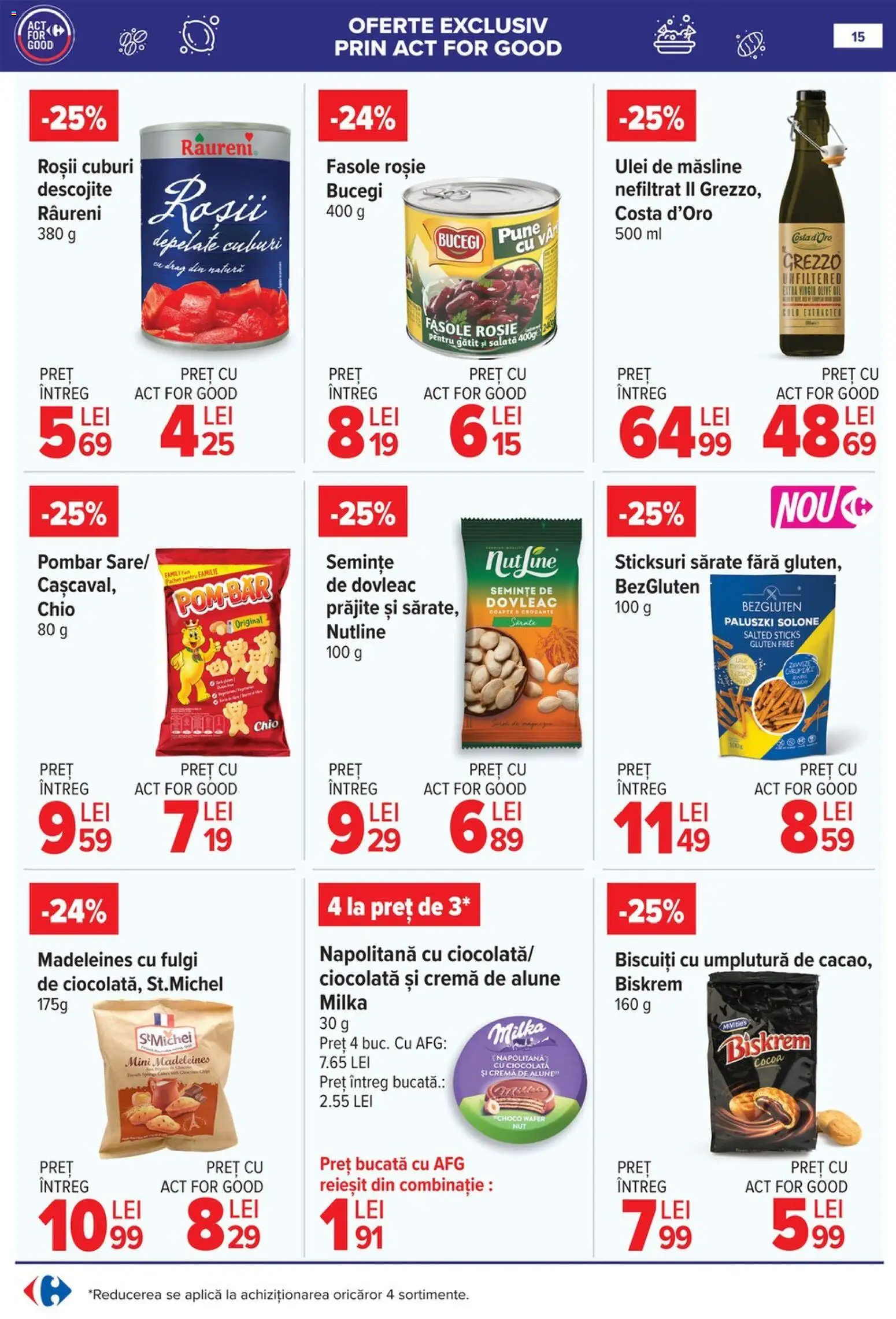 Noul catalog Carrefour – valabil de la 04.02.2026 | Pagină: 17 | Produse: Dovleac, Alune, Ulei, Roșii
