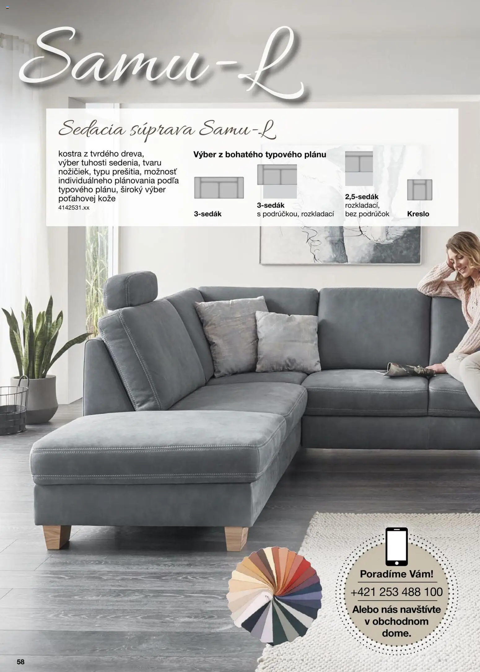 Nové Sconto nábytok akcie – leták je platný od 15.12.2025 | Strana: 58 | Produkty: Sedacia súprava, Kreslo