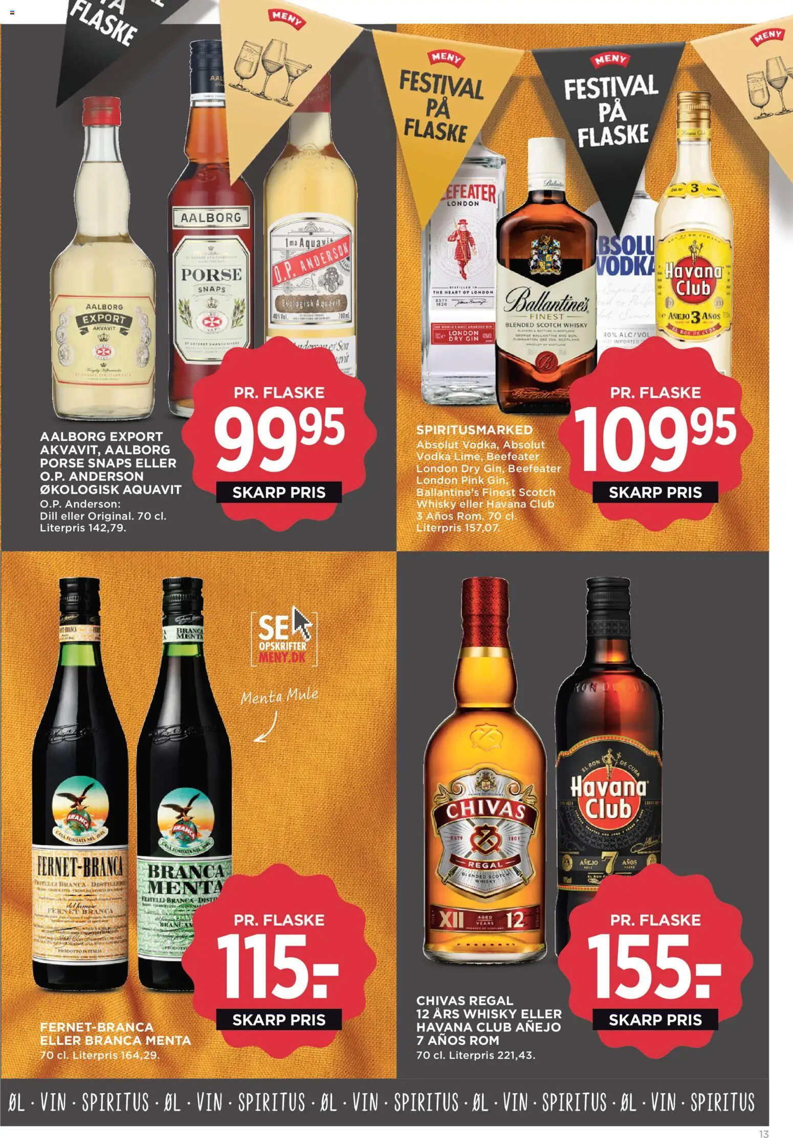 Meny tilbudsavis – gyldig fra 27.02.2026 | Side: 13 | Produkter: Vin, Øl, Gin, Rom