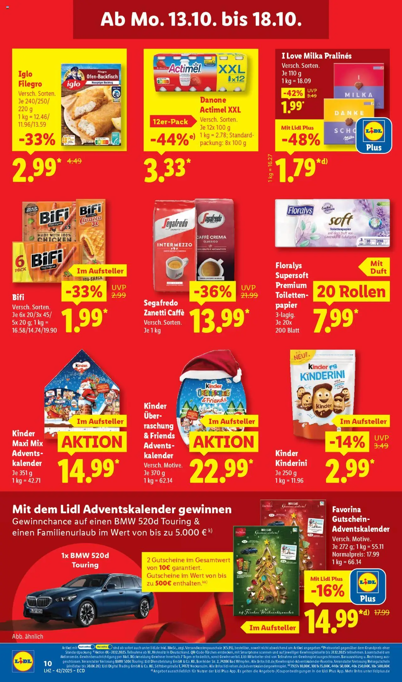 Lidl - Prospekt – gültig ab 13.10.2025 | Seite: 16 | Produkte: Bifi, Lavendel, Smartphone, Segafredo