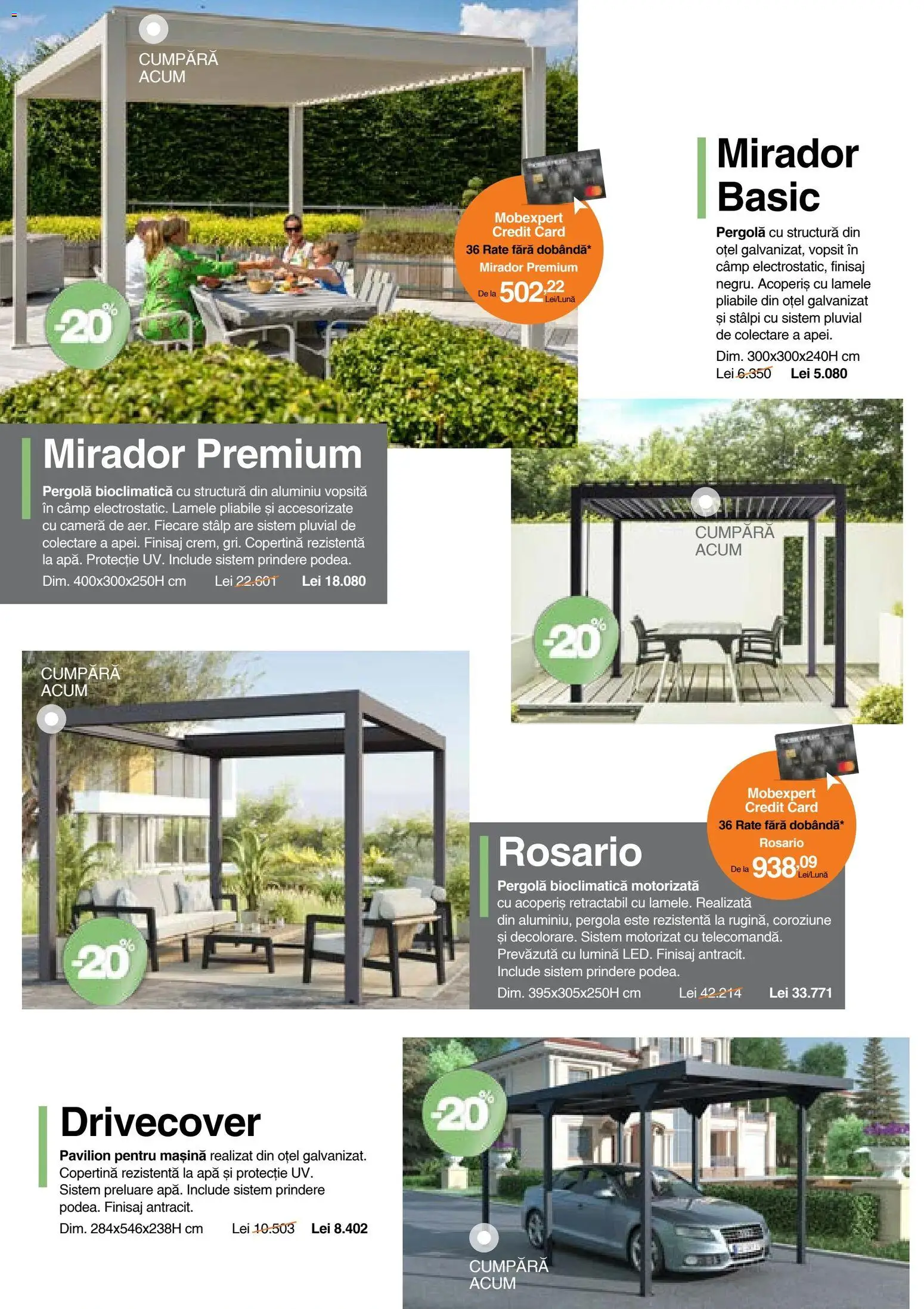 Noul catalog Mobexpert – valabil de la 16.02.2026 | Pagină: 6 | Produse: Tavuk suyu, Cameră, Copertină, Pavilion