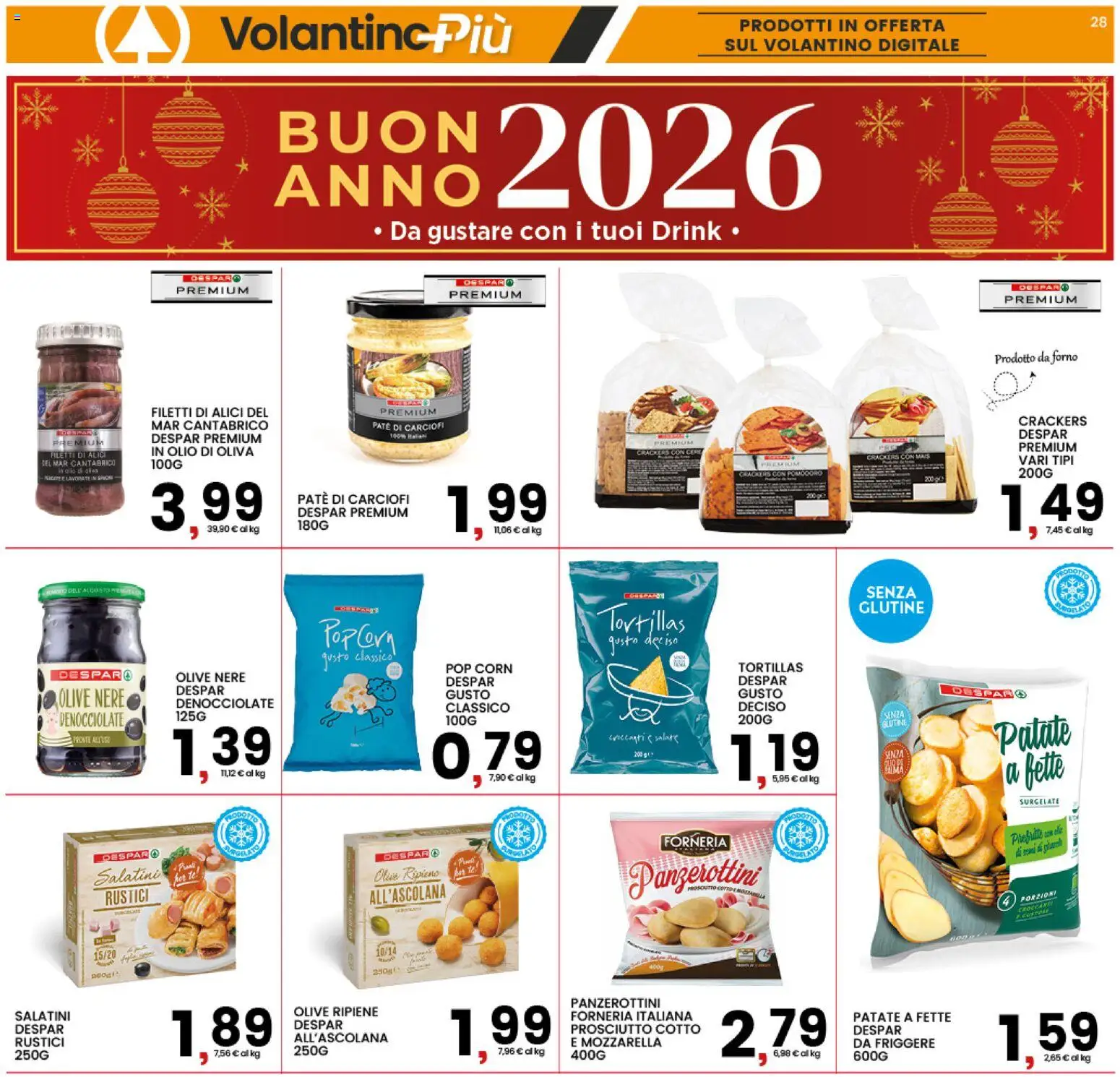 Volantino Interspar del 26.12.2025 | Pagina: 30 | Prodotti: Paté, Prosciutto Cotto, Olio, Carciofi