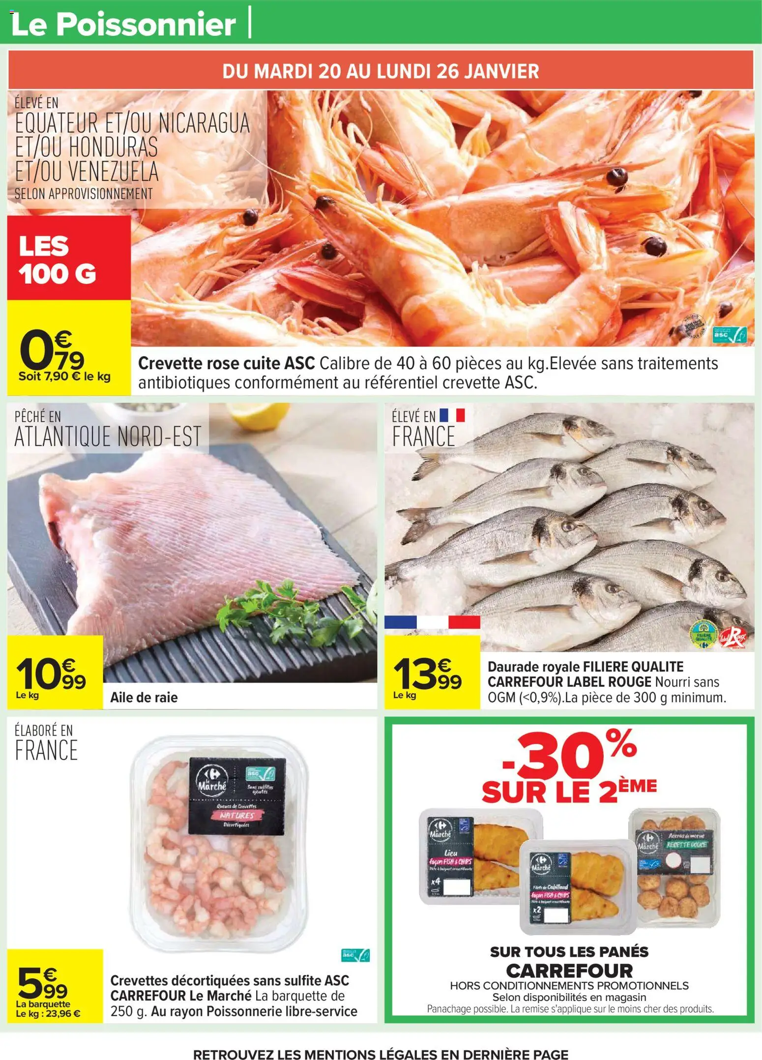 {H1} | Page: 37 | Produits: Pêche, Crevette, Poissonnerie, Daurade royale