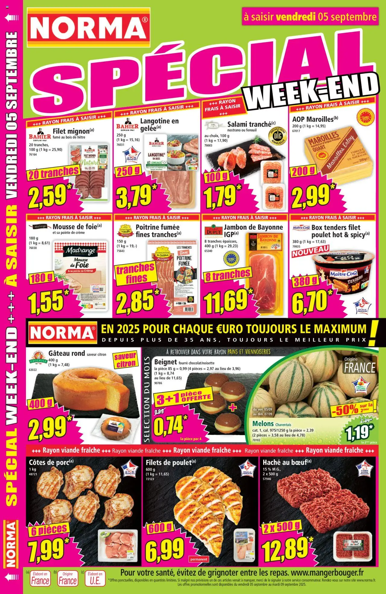  | Page: 14 | Produits: Fenouil, Viennoiseries, Viande, Crème