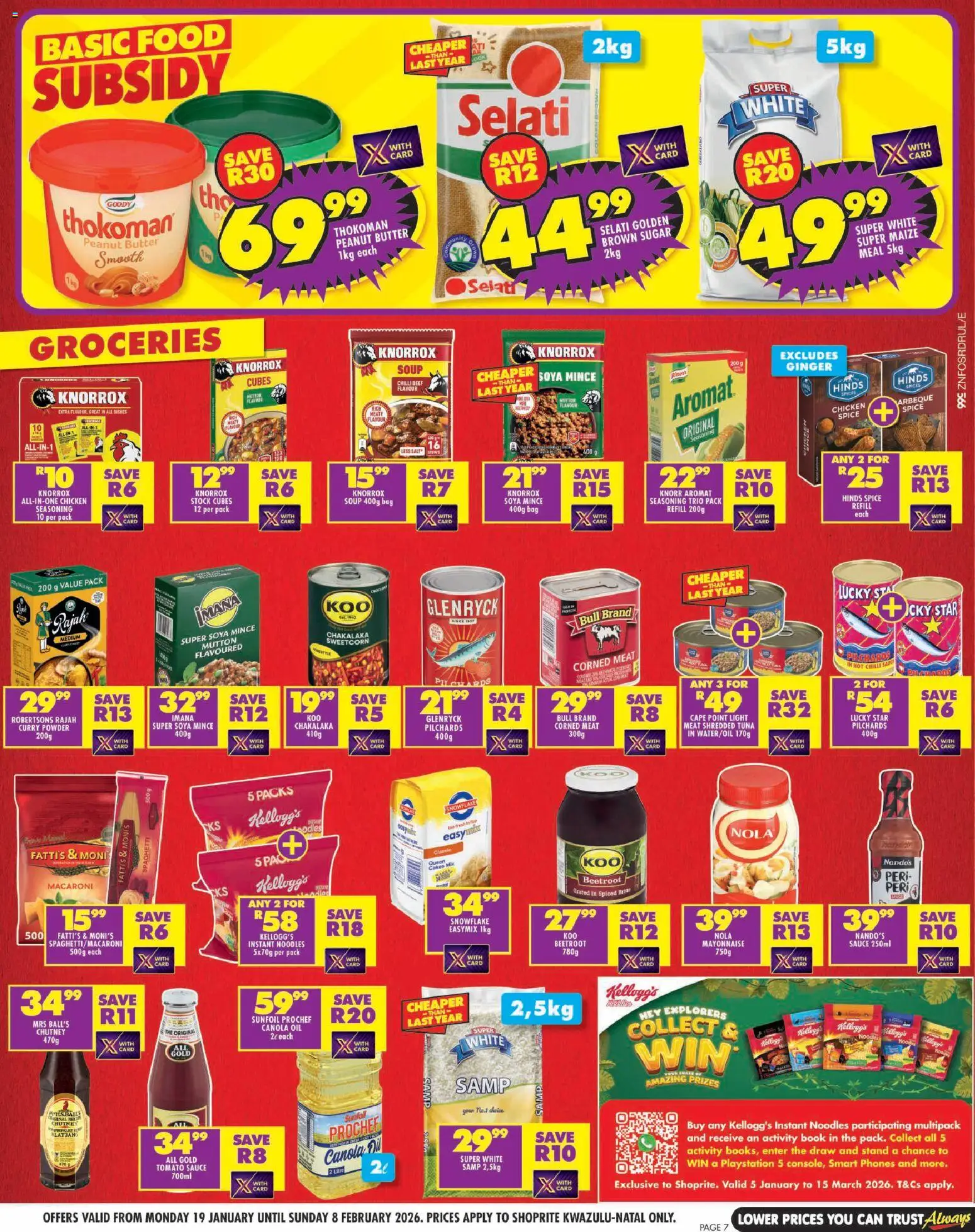 New Shoprite catalogue – valid from 19.01.2026 | Page: 7 | Products: Tuna, Light, Stock, Sauce