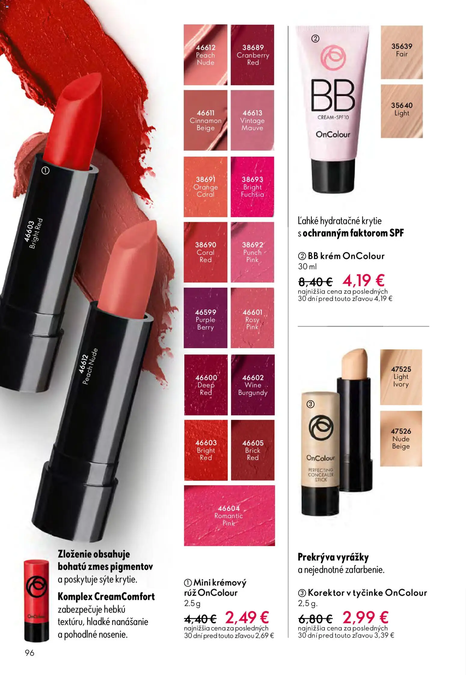 Nové Oriflame akcie – leták je platný od 06.05.2026 | Strana: 96 | Produkty: Korektor, BB krém, Krém