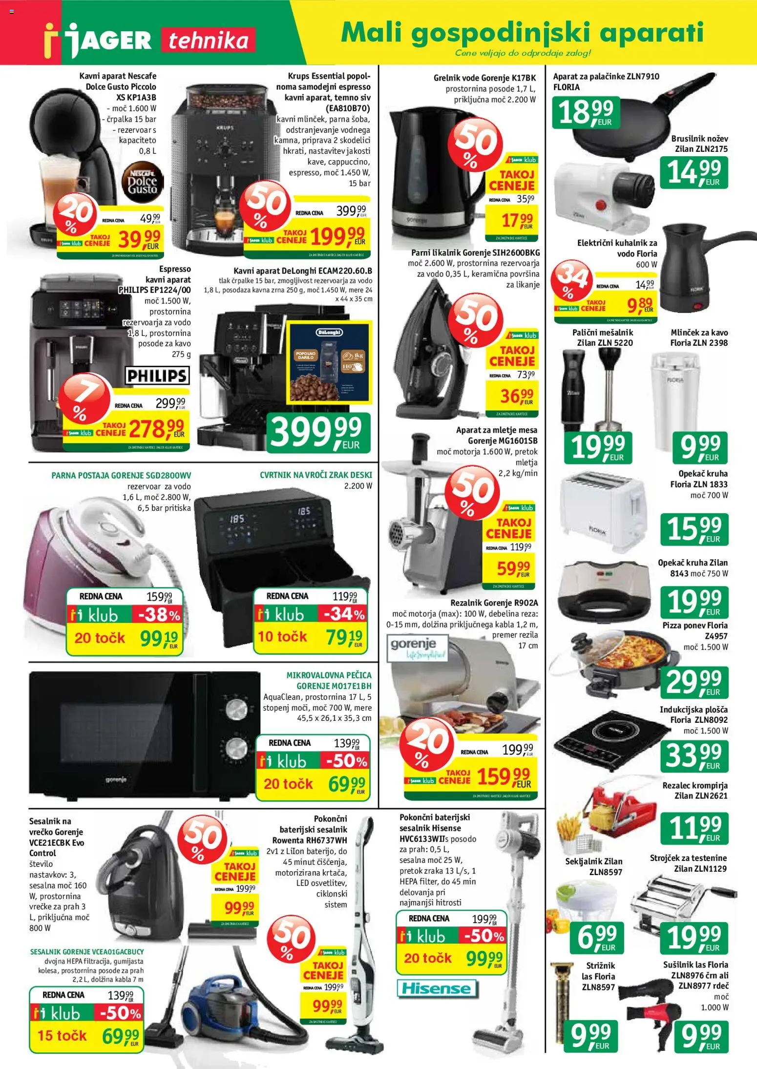 Novi Jager katalog ponudbe – veljaven od 26.11.2025 | Stran: 13 | Izdelki: Črpalka, Likalnik, Strižnik, Brusilnik