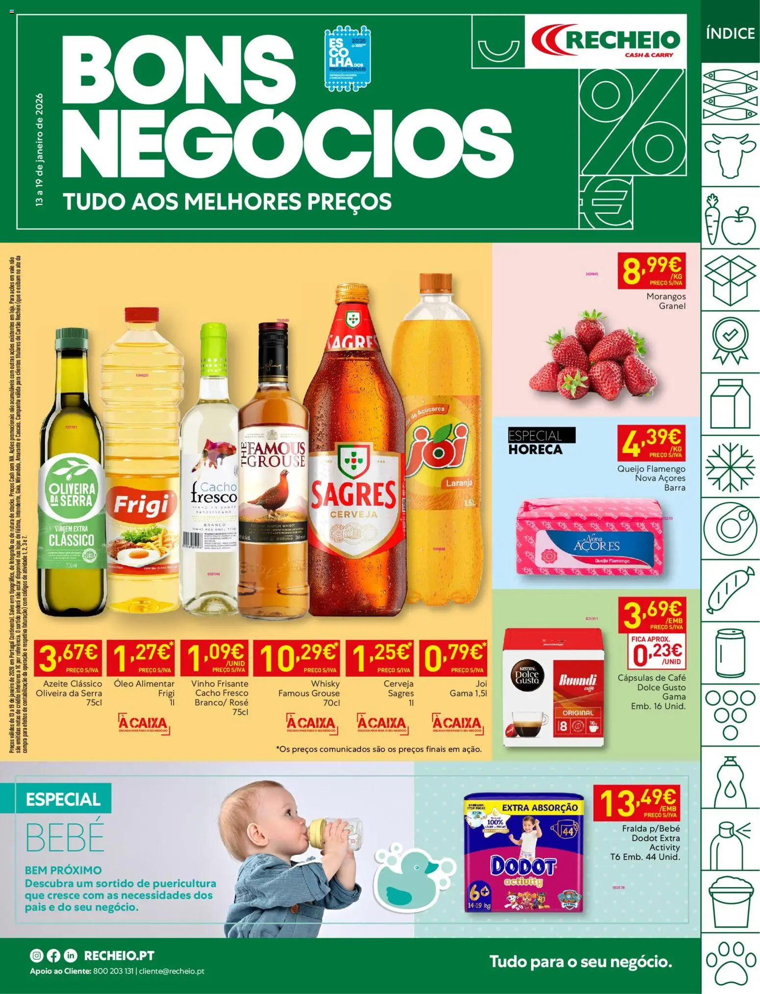 Recheio folheto │ válido de 13.01.2026 | Página: 1 | Produtos: Azeite, Caixa, Queijo, Vinho