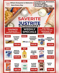 Saverite specials catalogue – valid from 19.01.2026