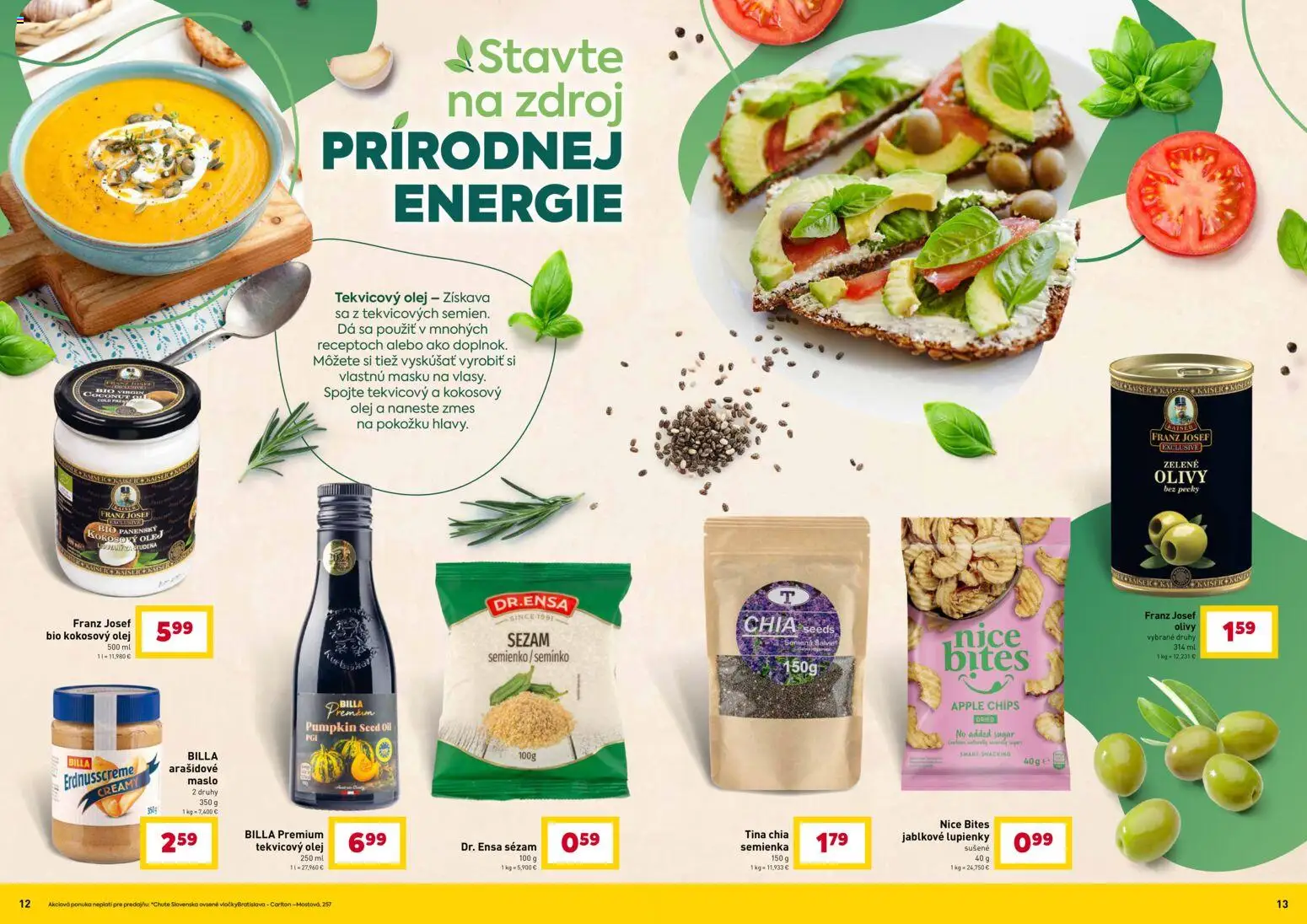 Nové Billa akcie – leták je platný od 02.01.2026 | Strana: 7 | Produkty: Maslo, Olej, Apple
