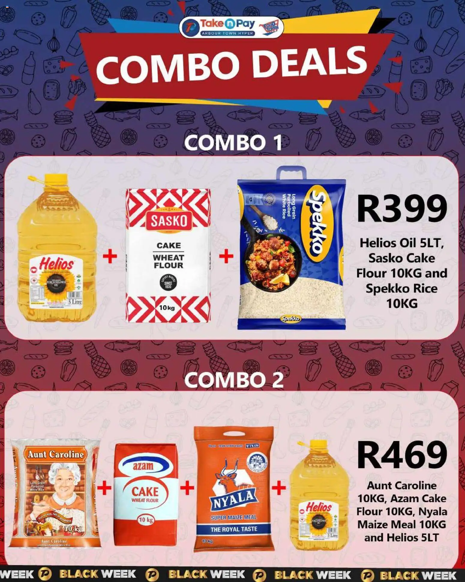 New Take n Pay catalogue – valid from 25.11.2025 | Page: 19 | Products: Cake, Flour, Maize meal, Rice