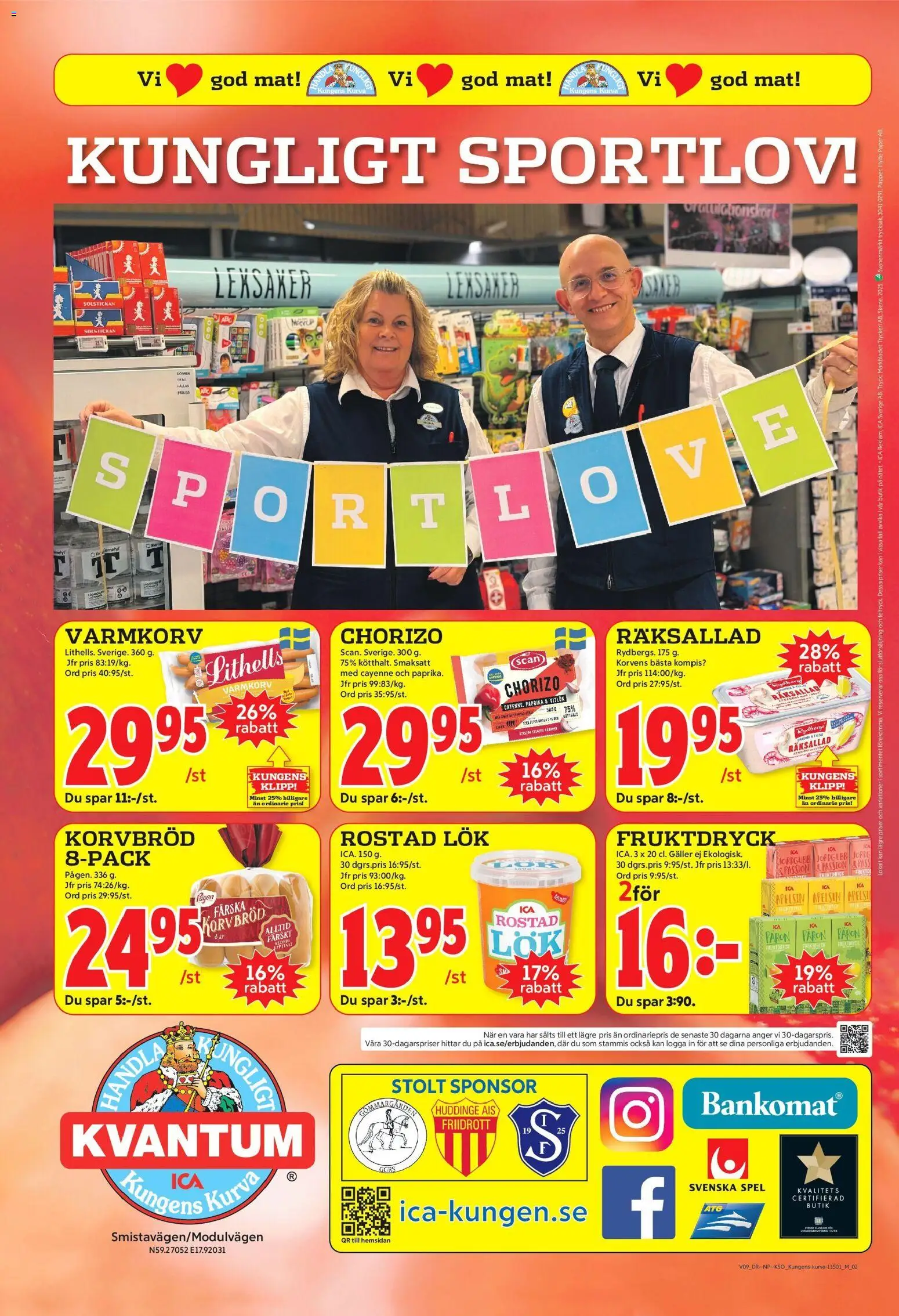 ICA Kvantum reklamblad aktuell från 23.02.2026 | Sida: 10 | Produkter: Rostad lök, Papper, Chorizo, Apelsin