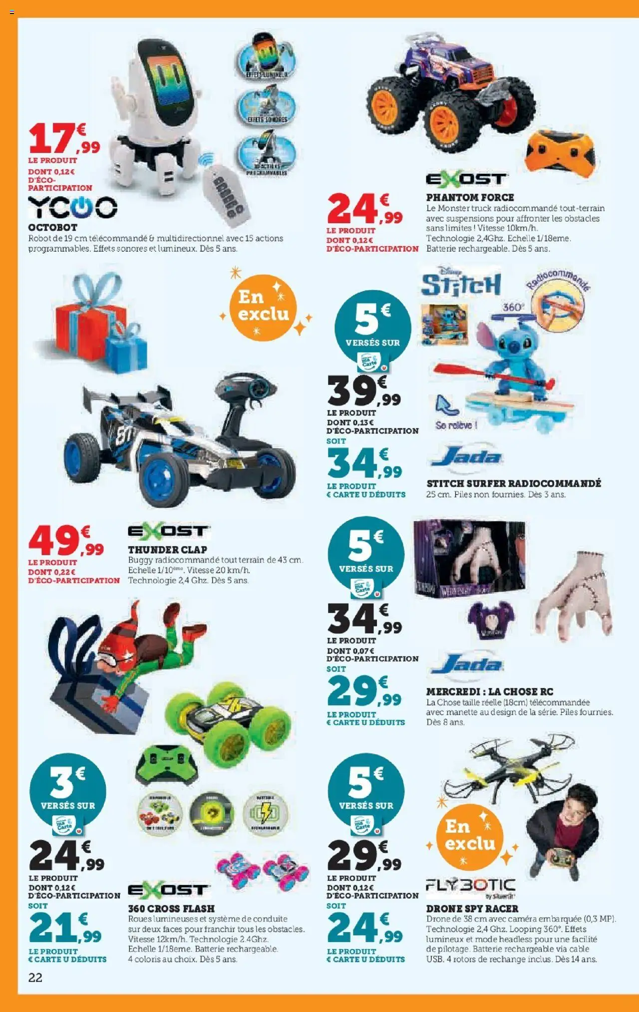 {H1} | Page: 22 | Produits: Câble, Robot, Caméra, Télécommande