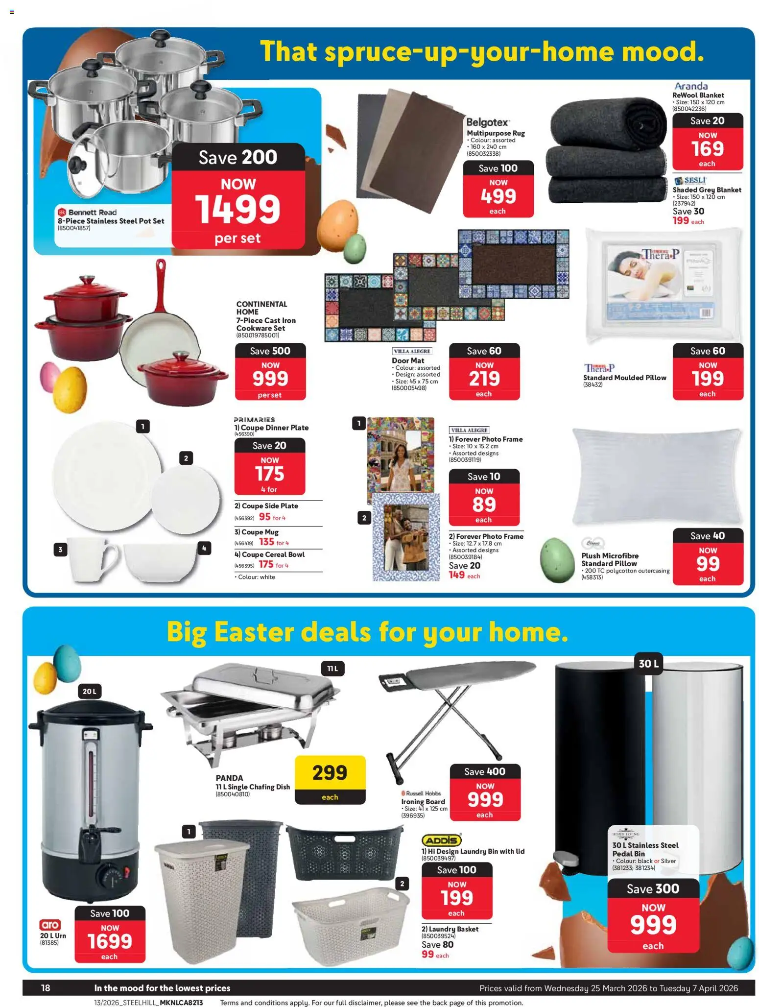 New Makro catalogue – valid from 25.03.2026 | Page: 18 | Products: Bowl, Blanket, Ironing board, Mug