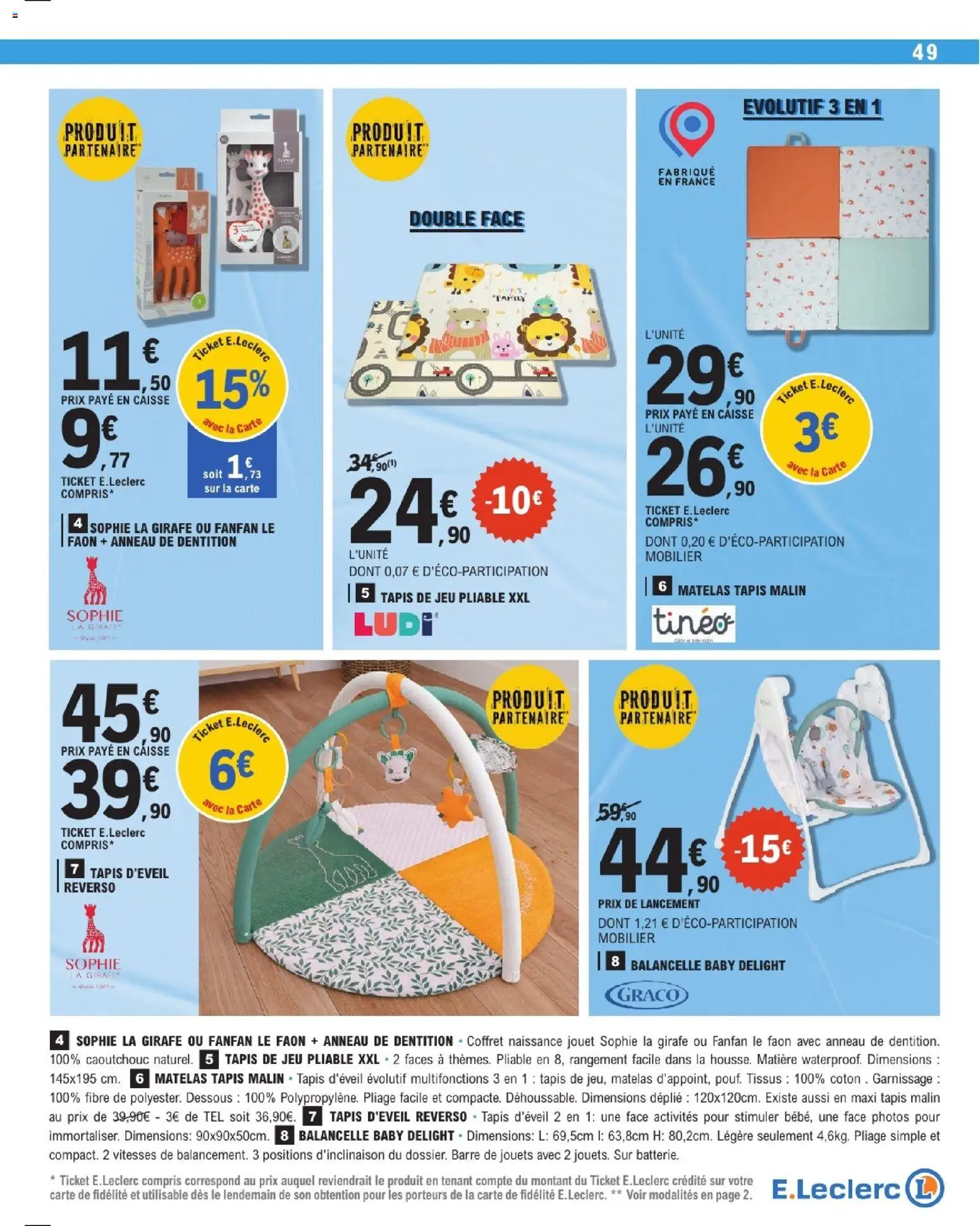 {H1} | Page: 49 | Produits: Jouets, Matelas, Tapis