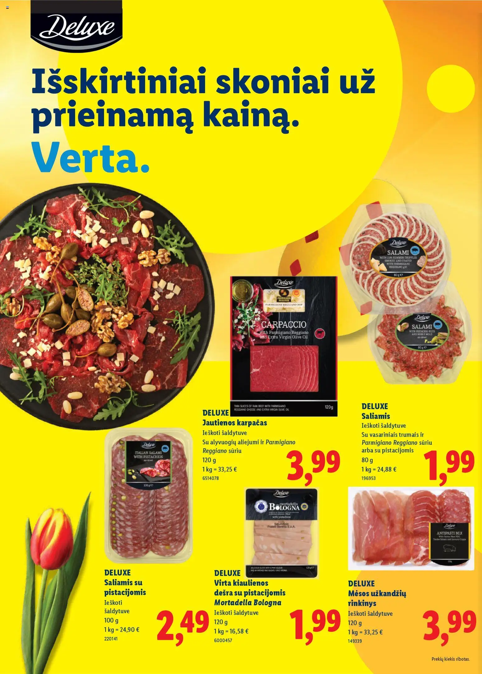 LIDL akcijos nuo 01.03.2026 | Puslapis: 4 | Prekių: Saliamis