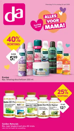 Da folder - Voorbeeld van een folder van Da, geldig van 13.04.2026
