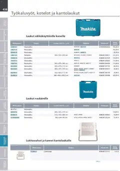 Makita-mainoslehti voimassa 24.03.2026 alkaen | Sivu: 438 | Tuotteet: Monitoimikone, Käsineet