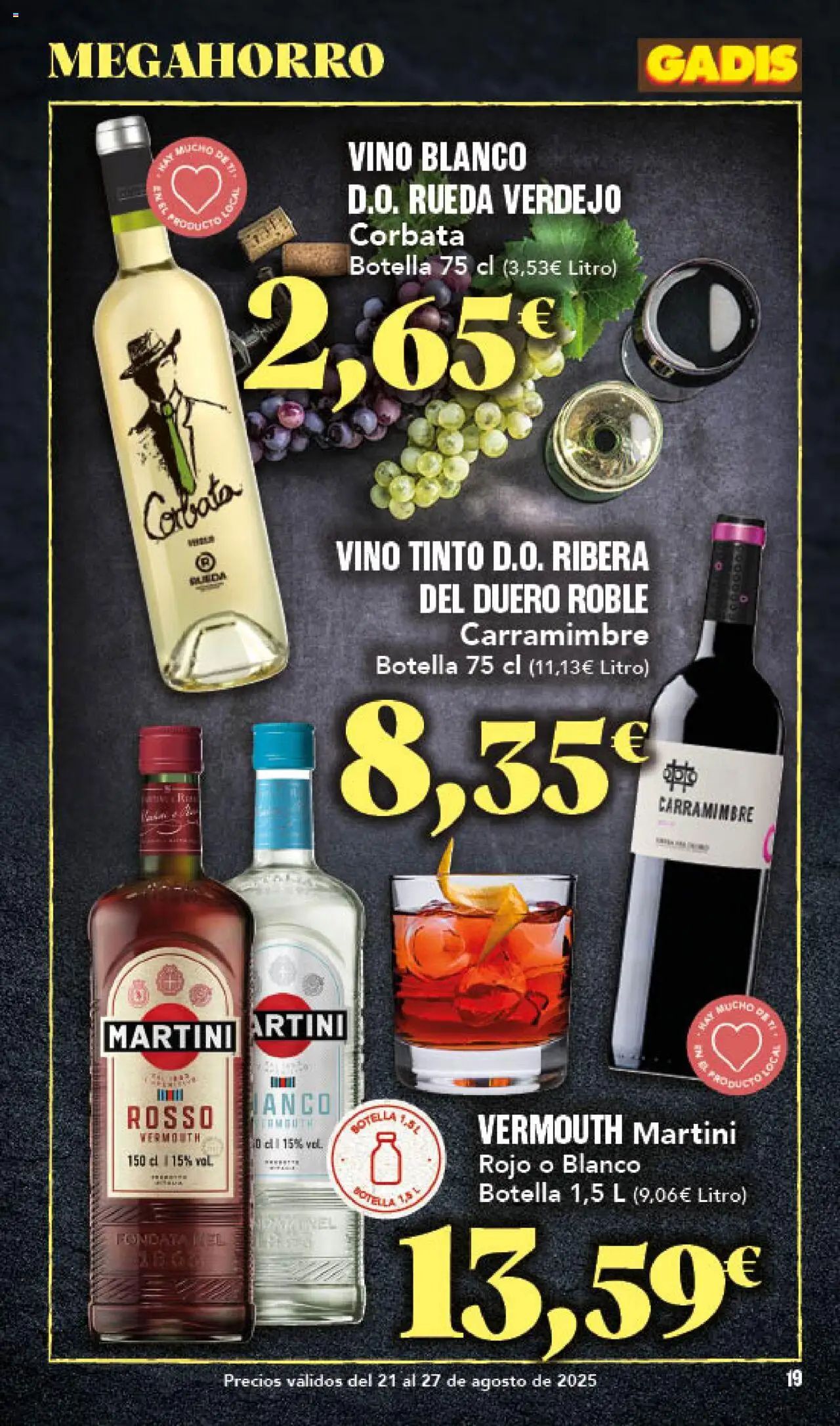 Gadis folleto │ válido desde el 21.08.2025 | Página: 19 | Productos: Vino