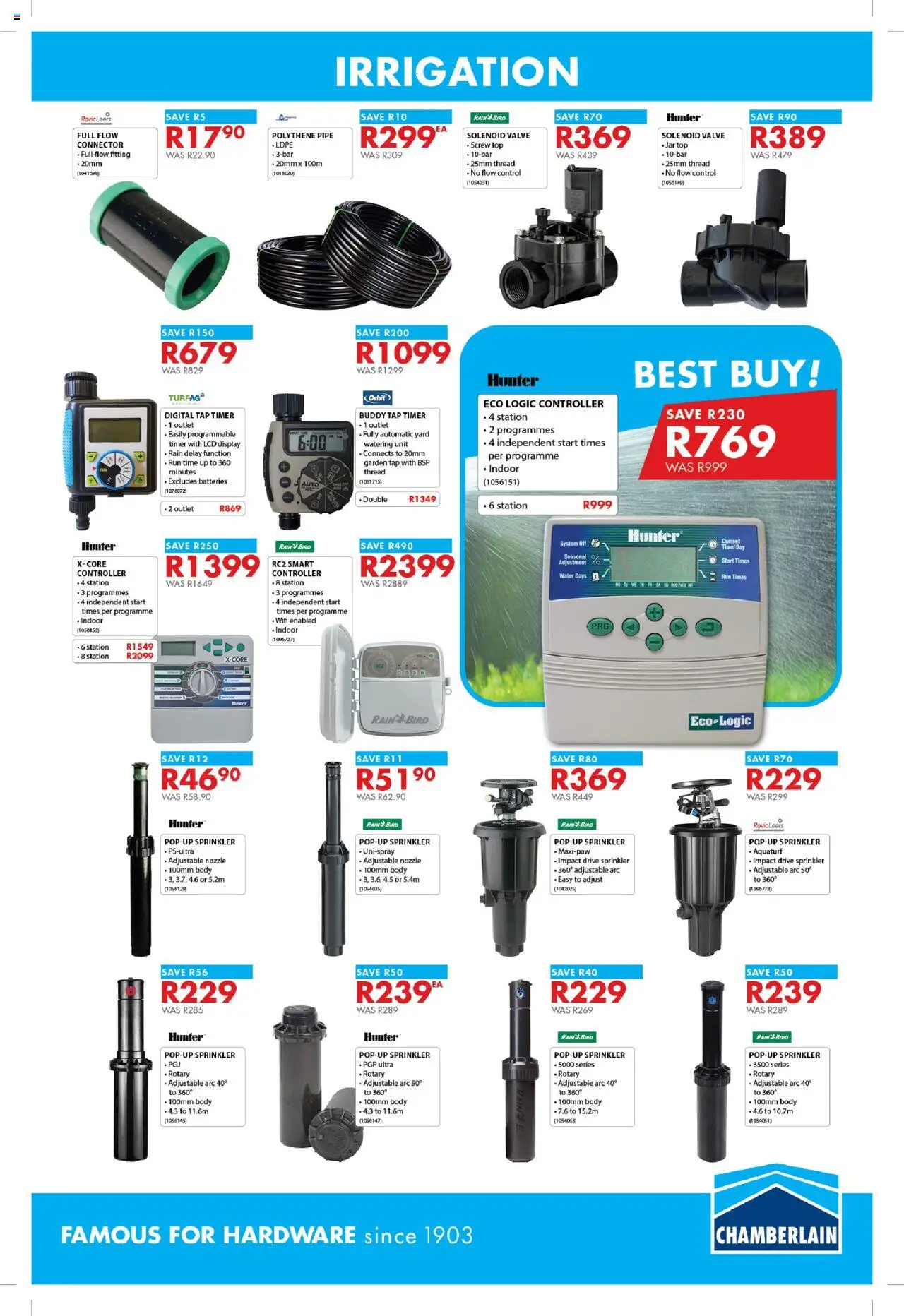 Chamberlain Spring Into Gardening │ valid from 04.08.2025 | Page: 7 | Products: Connector, Timer, Valve, Water