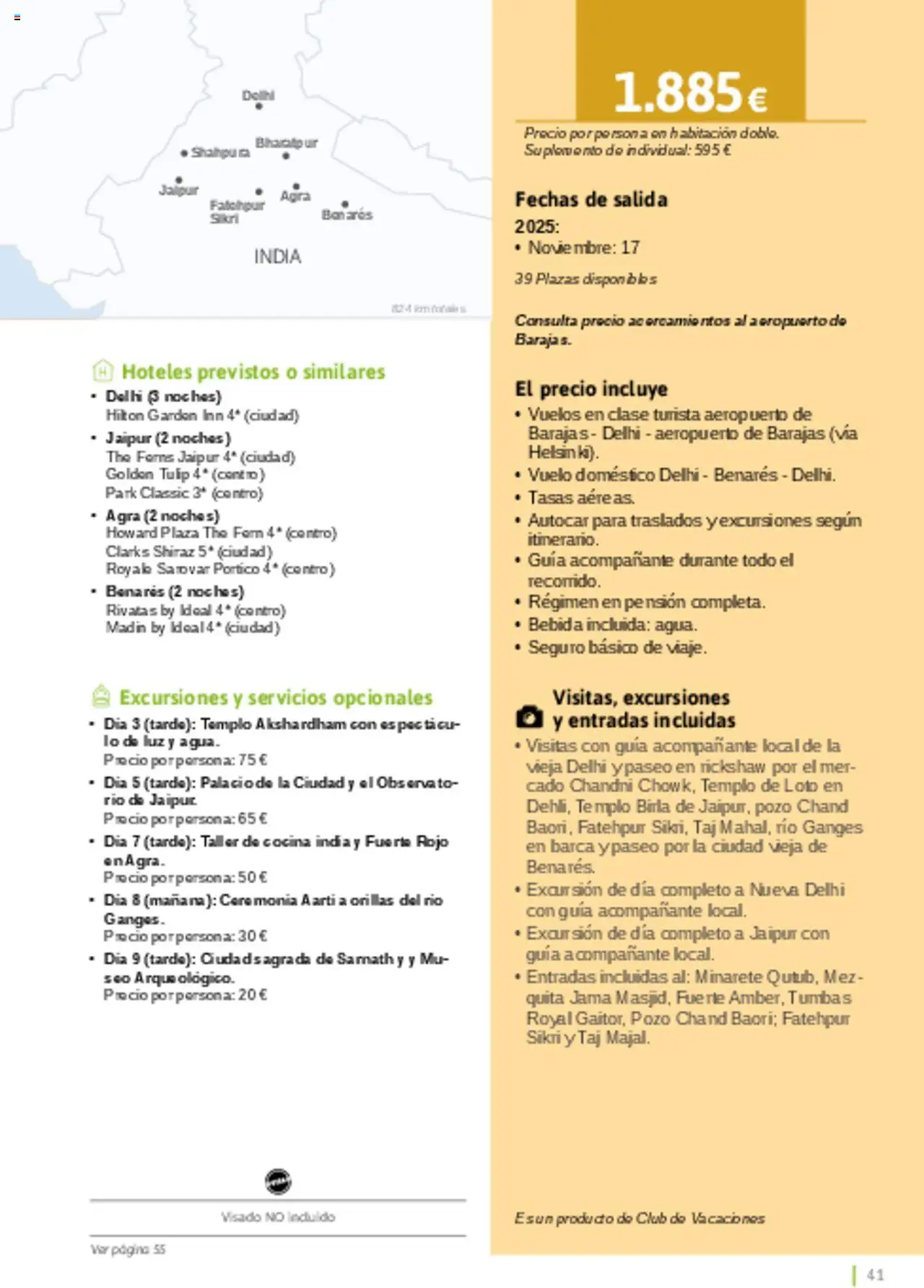 Viajes El Corte Inglés - Catálogo Turismo Social Castilla La Mancha │ válido desde el 03.02.2025 | Página: 41 | Productos: Cocina